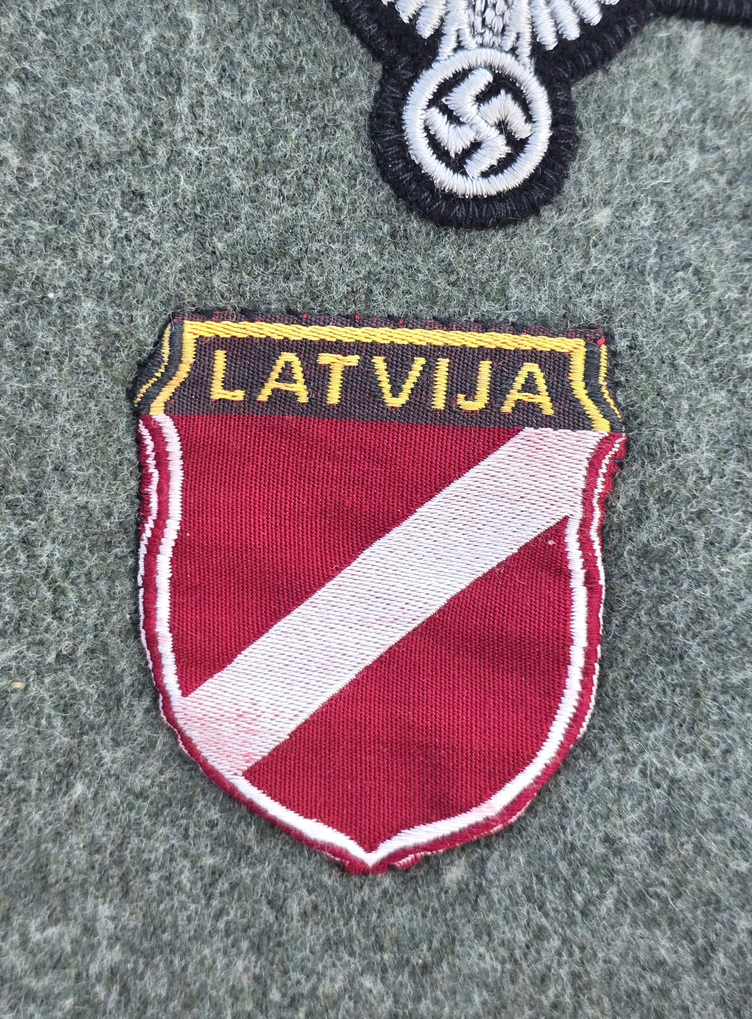 Likely Re-badged Waffen-SS M43 Tunic- Latvian Freiwillege — image 7