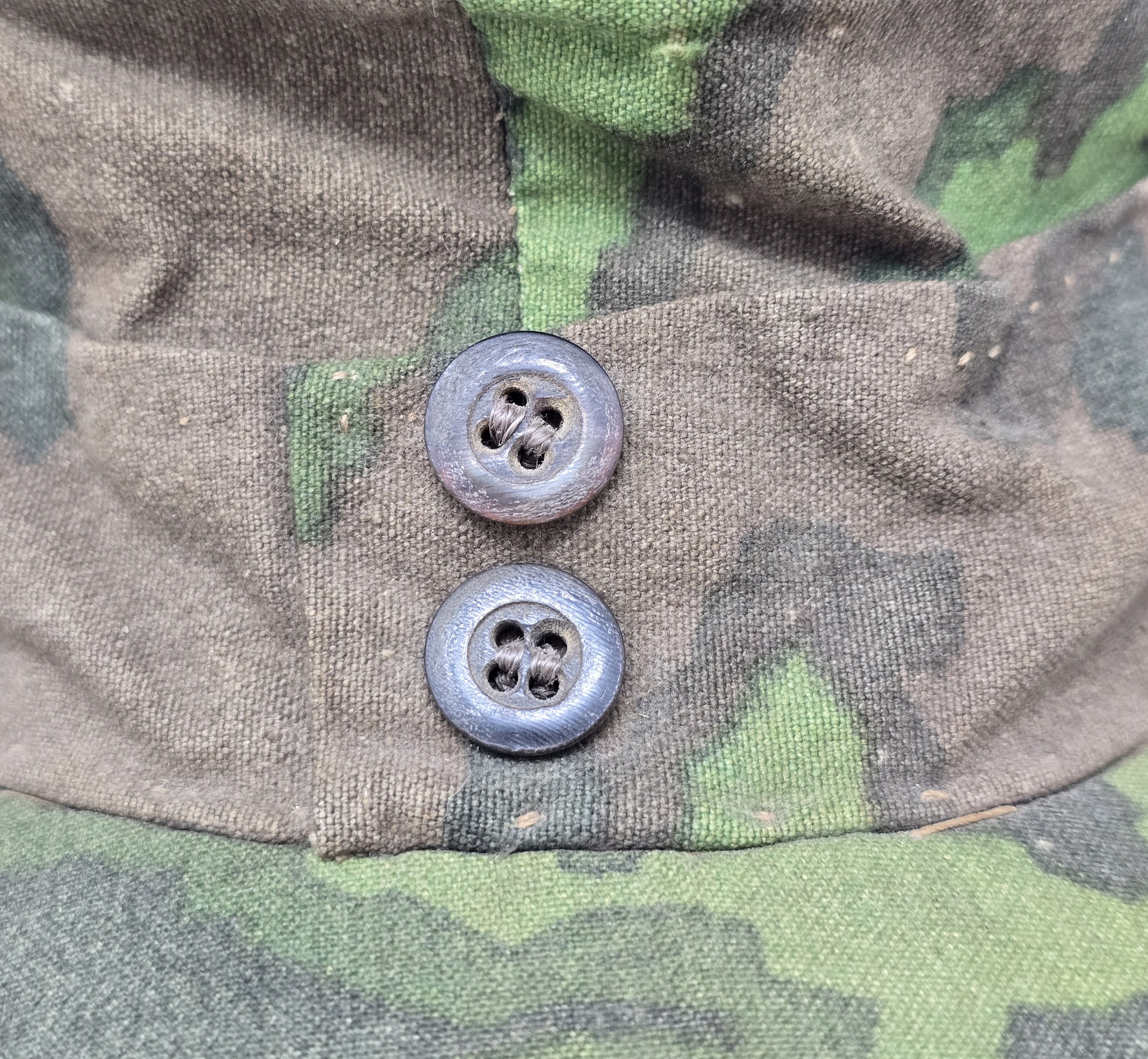 Interesting Field-Made Waffen-SS Camouflage Cap — image 10