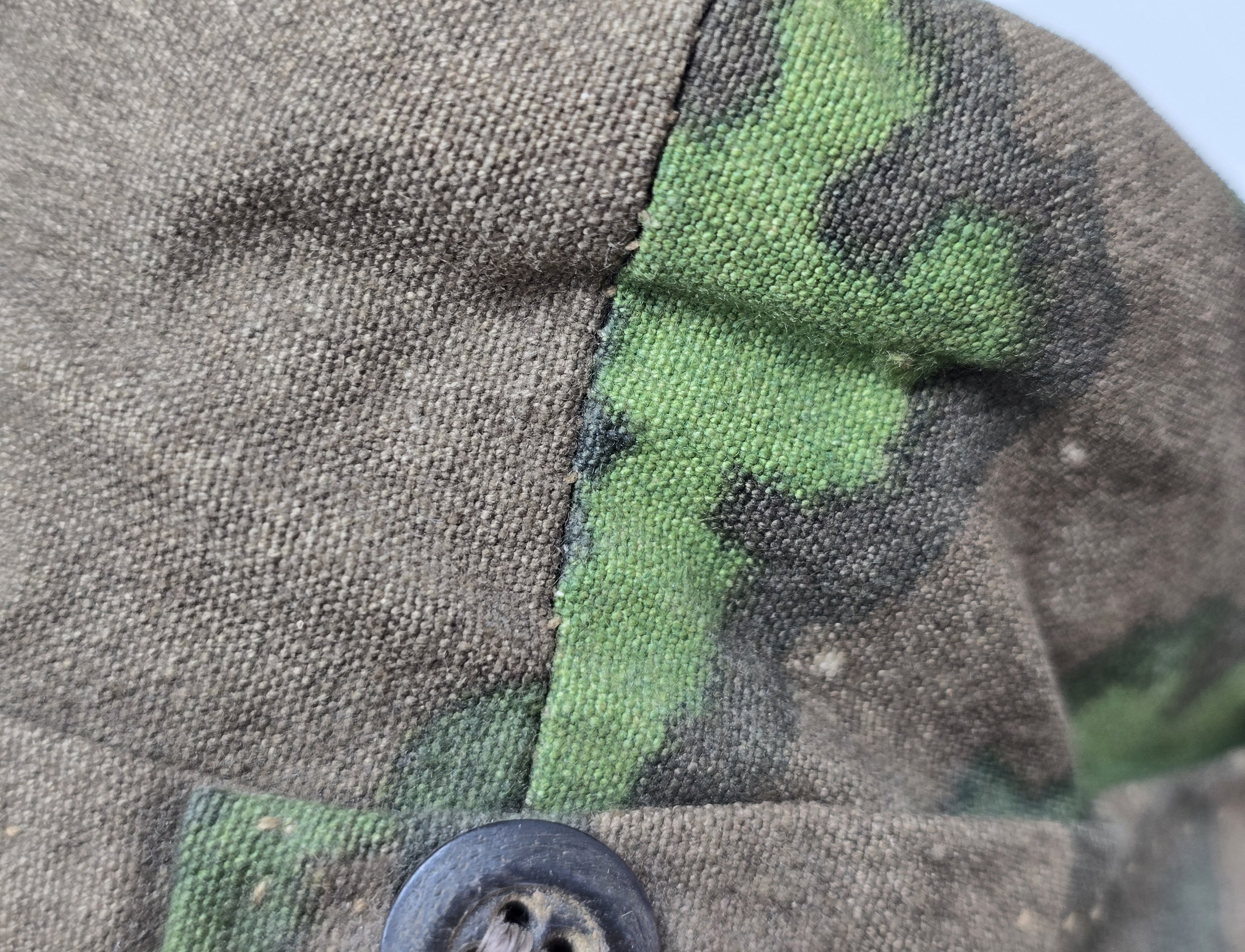 Interesting Field-Made Waffen-SS Camouflage Cap — image 11