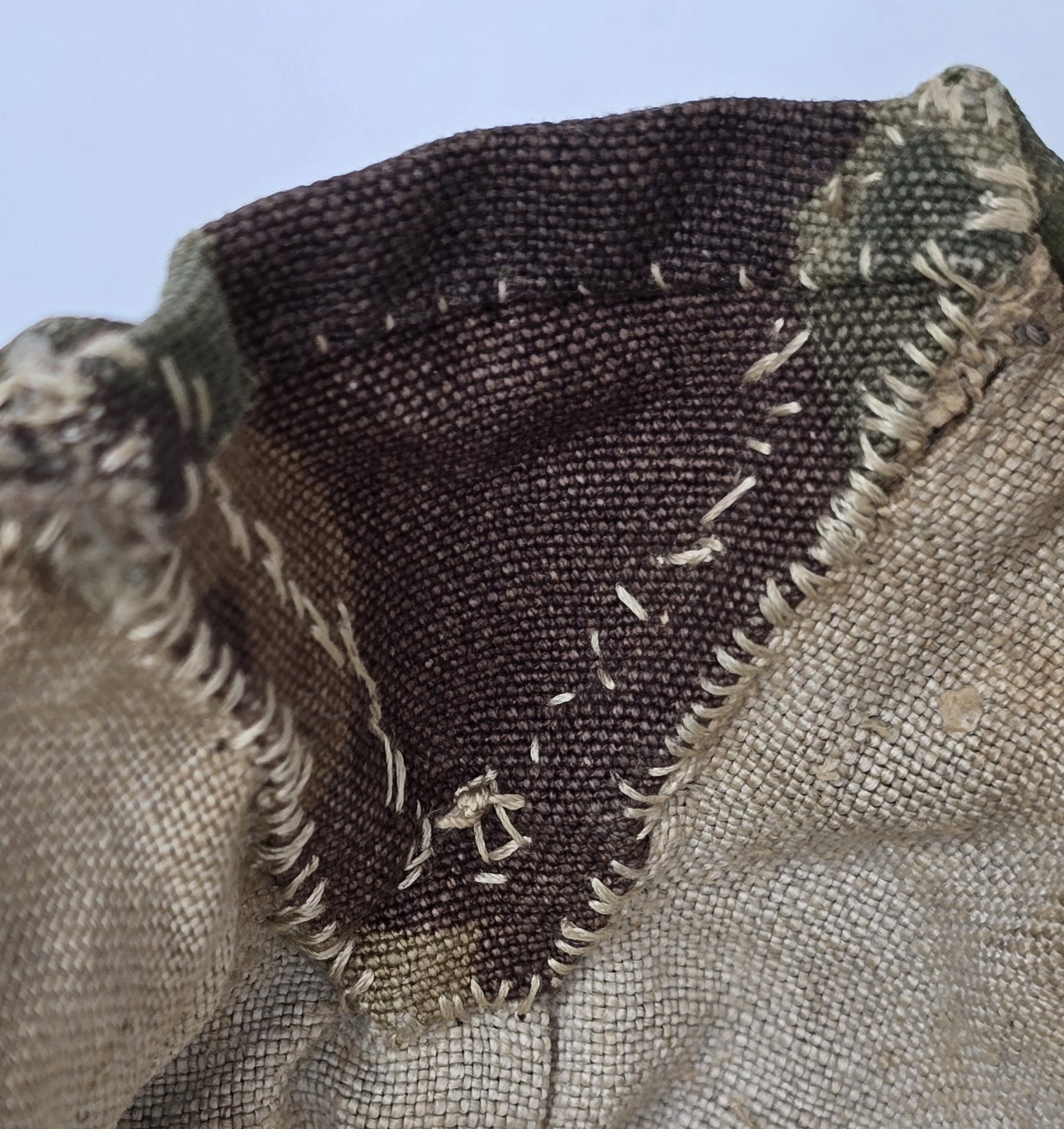 Interesting Field-Made Waffen-SS Camouflage Cap — image 16