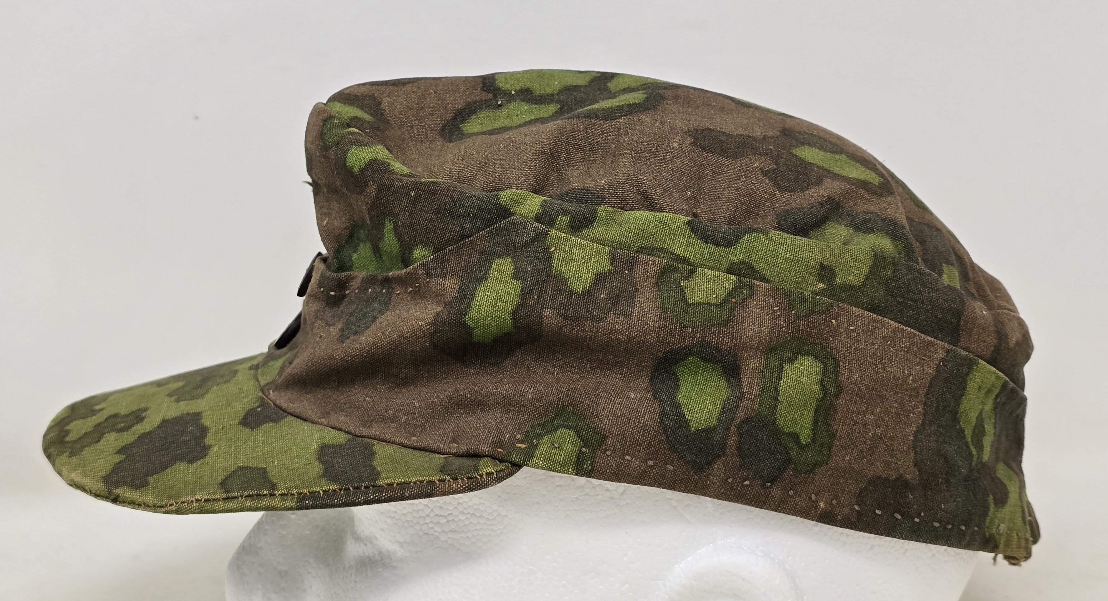 Interesting Field-Made Waffen-SS Camouflage Cap — image 3