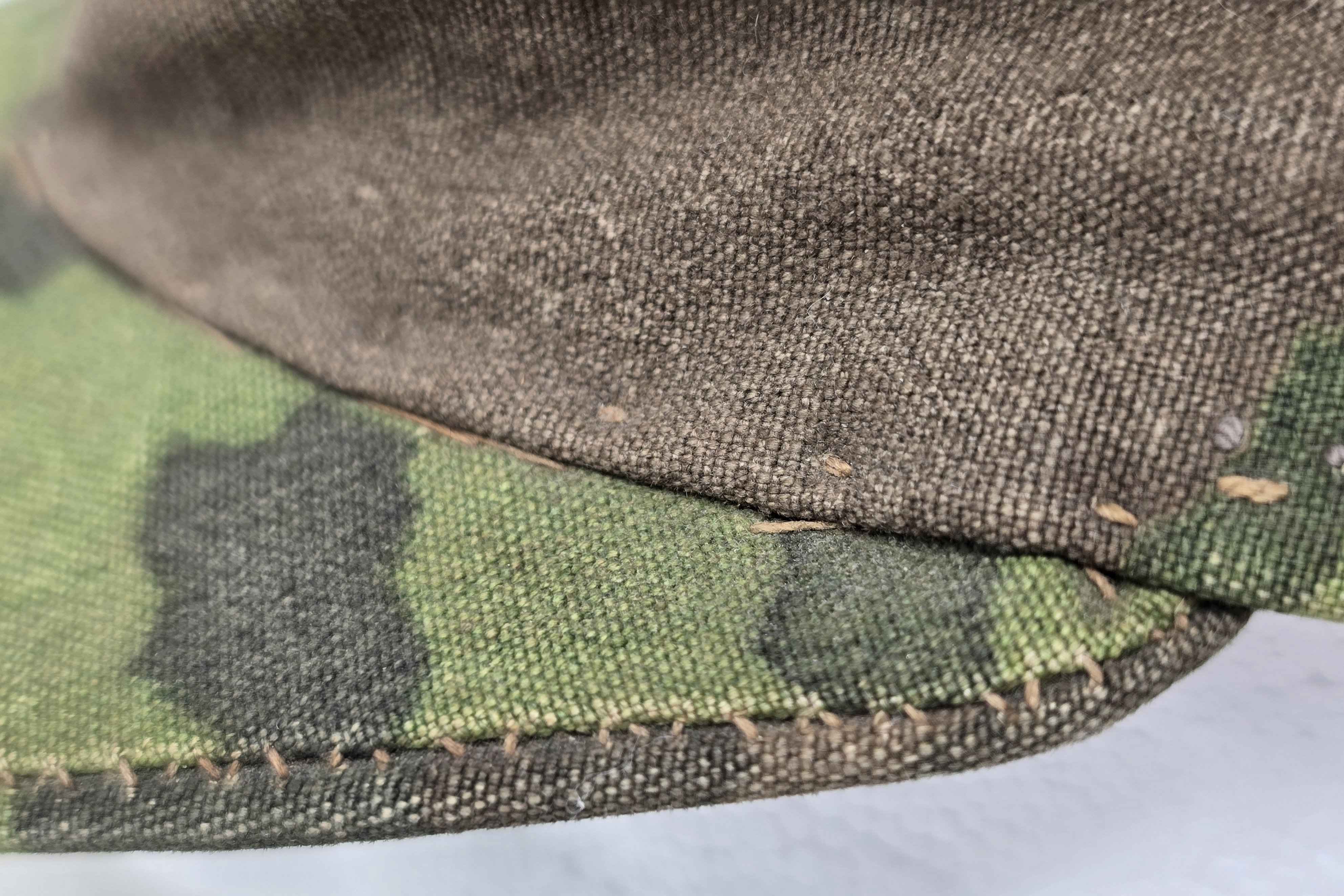 Interesting Field-Made Waffen-SS Camouflage Cap — image 5