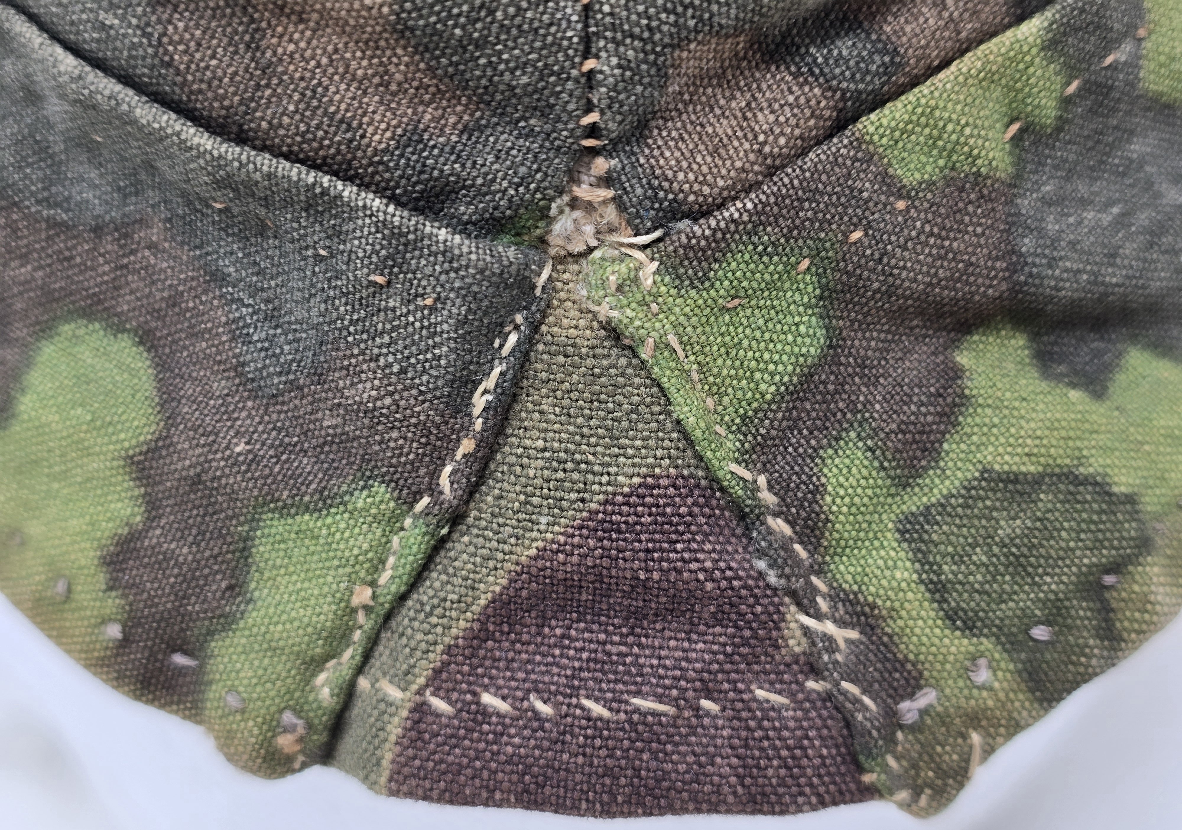Interesting Field-Made Waffen-SS Camouflage Cap — image 7