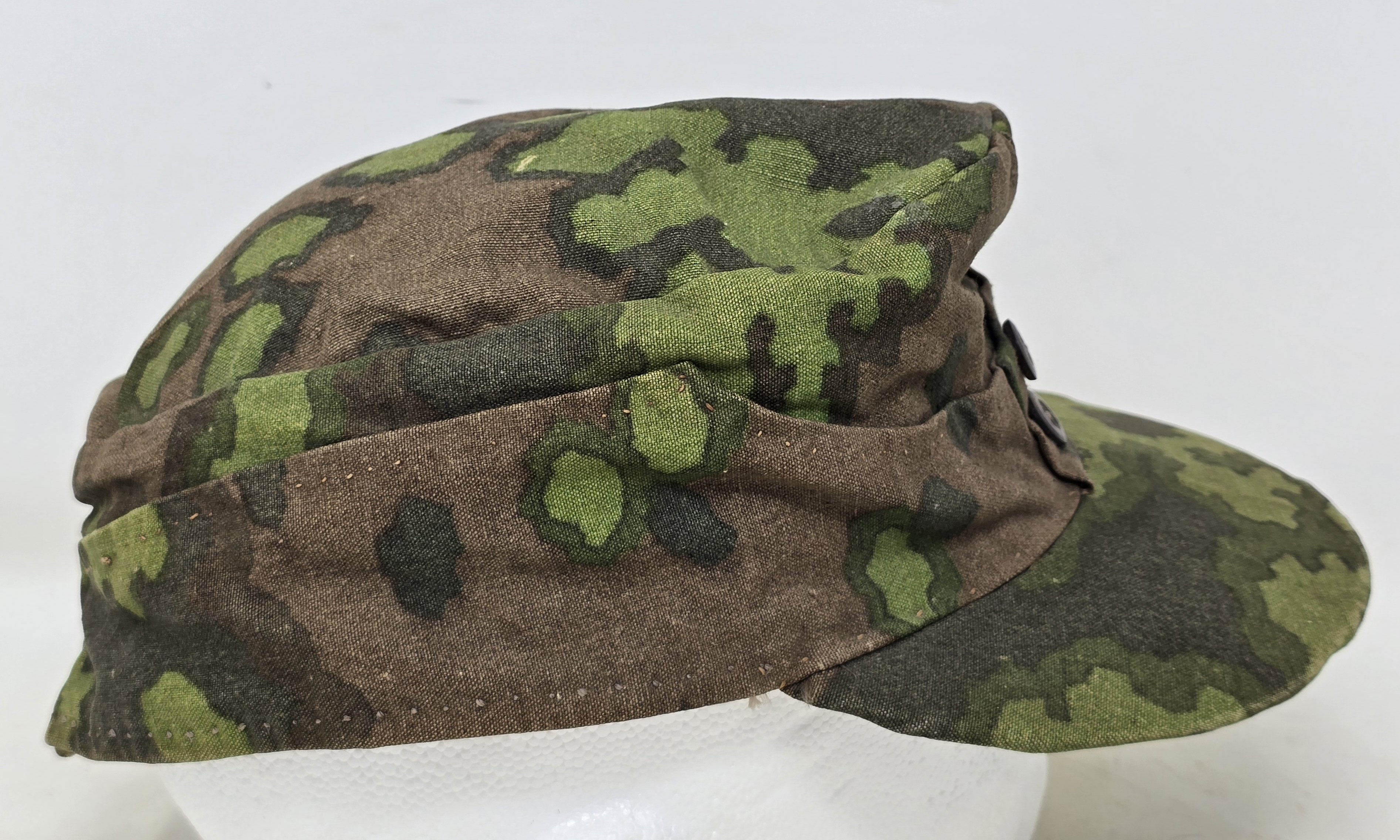 Interesting Field-Made Waffen-SS Camouflage Cap — image 8
