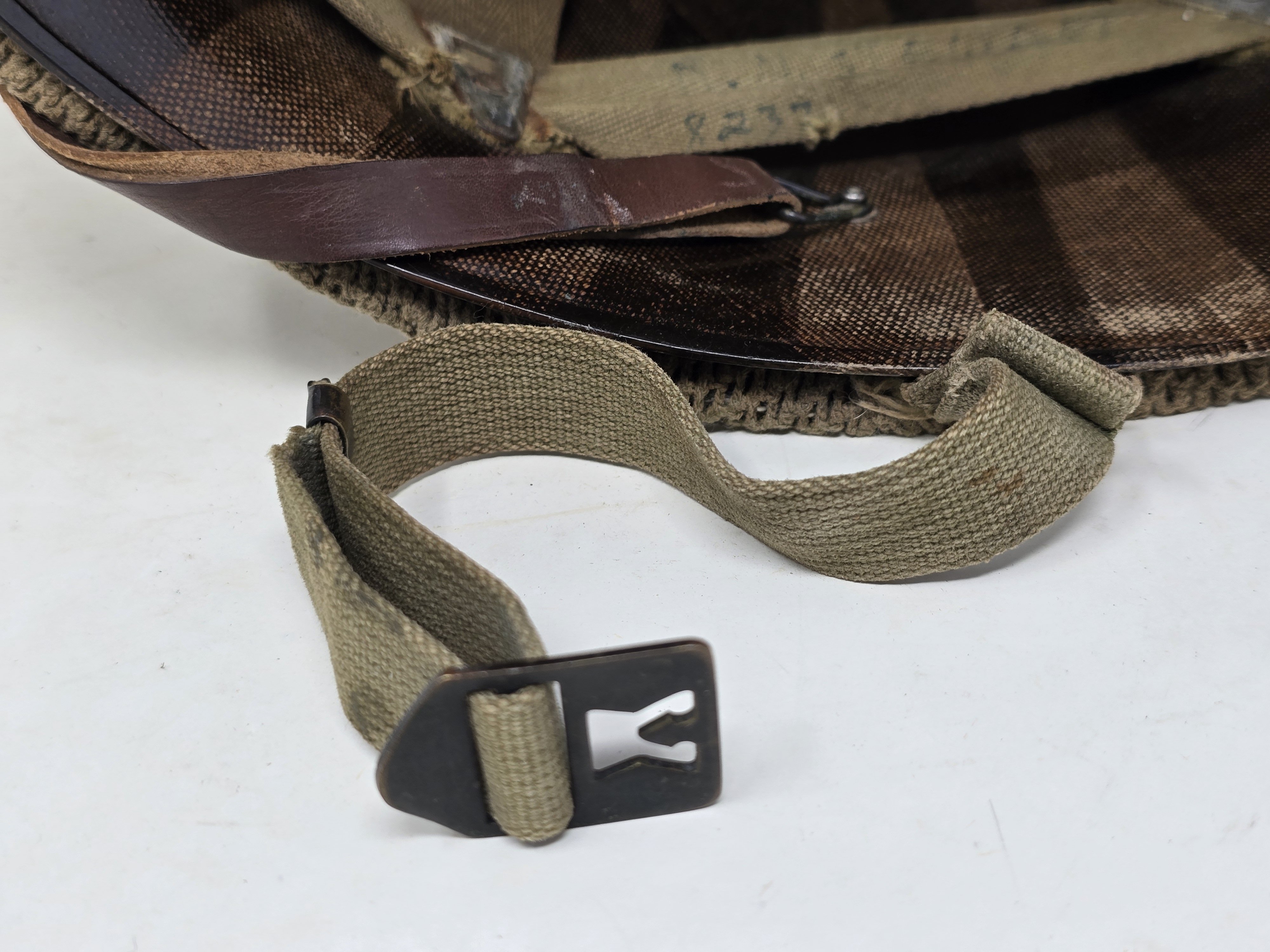 US M1 GI Helmet With Camo Scrim — image 4