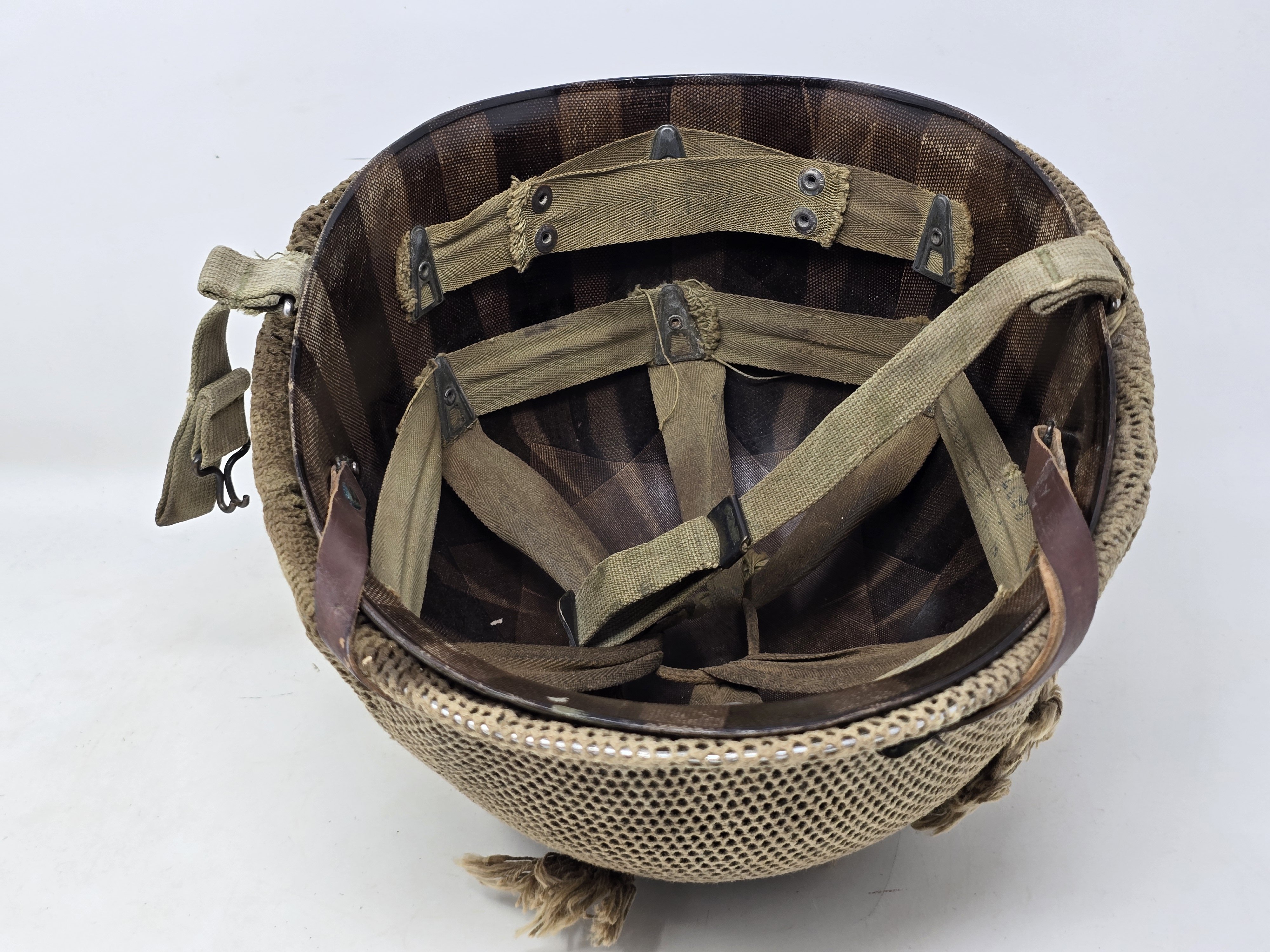 US M1 GI Helmet With Camo Scrim — image 8