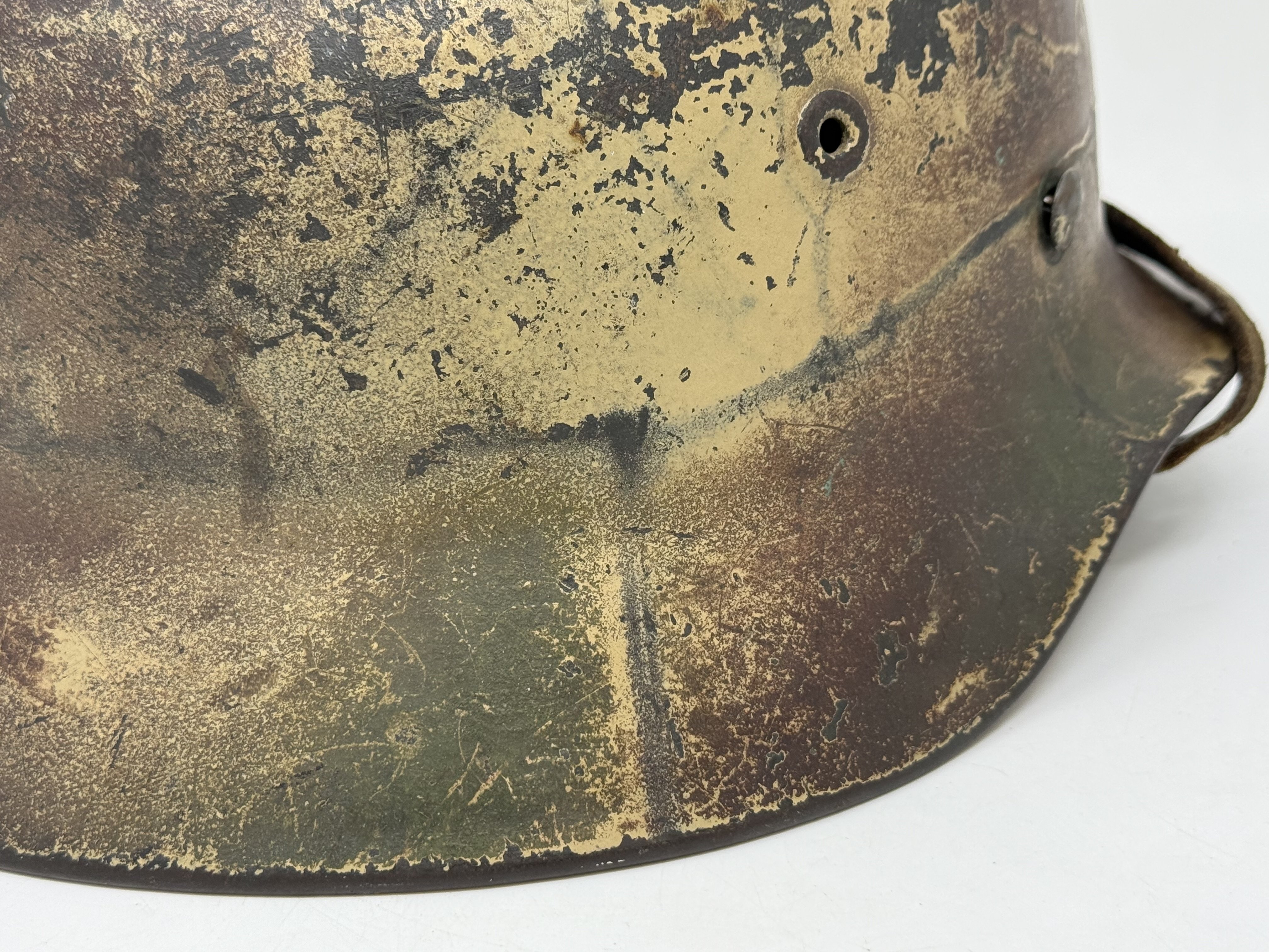 Heer M40 Single Decal Normandy Ex Net Camo Helmet — image 14
