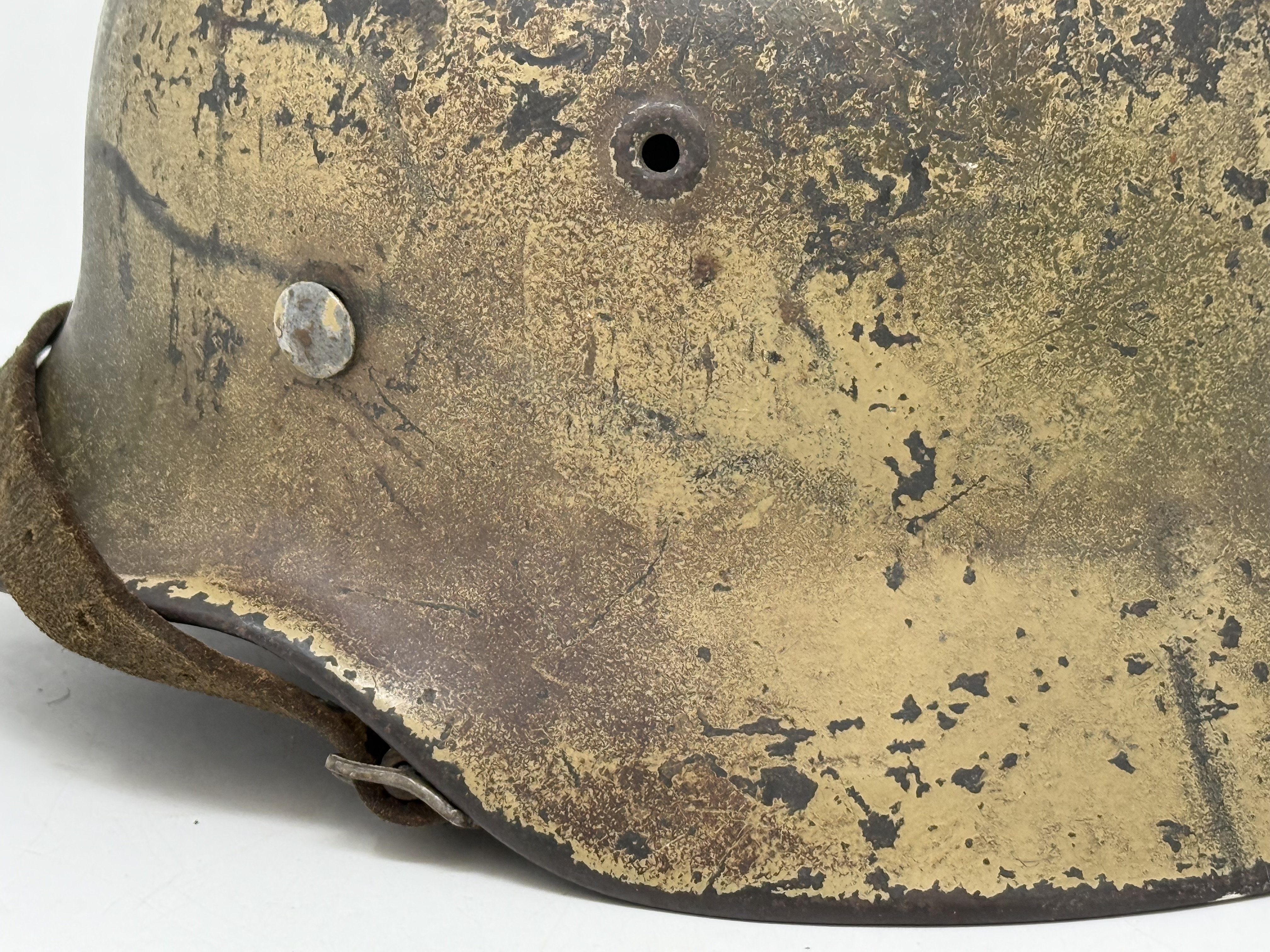 Heer M40 Single Decal Normandy Ex Net Camo Helmet — image 18