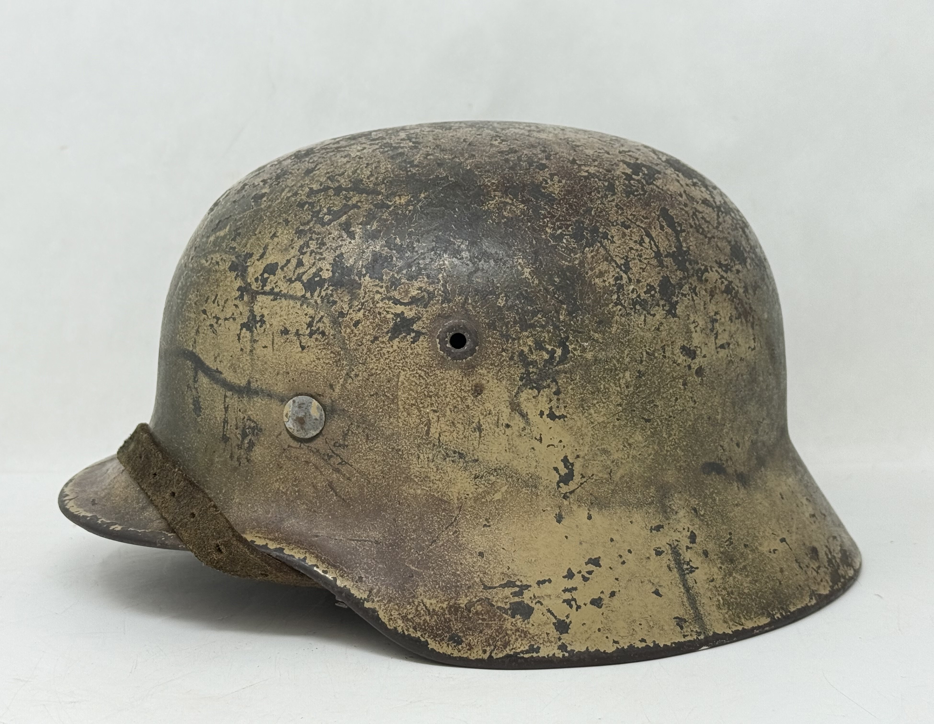 Heer M40 Single Decal Normandy Ex Net Camo Helmet — image 5