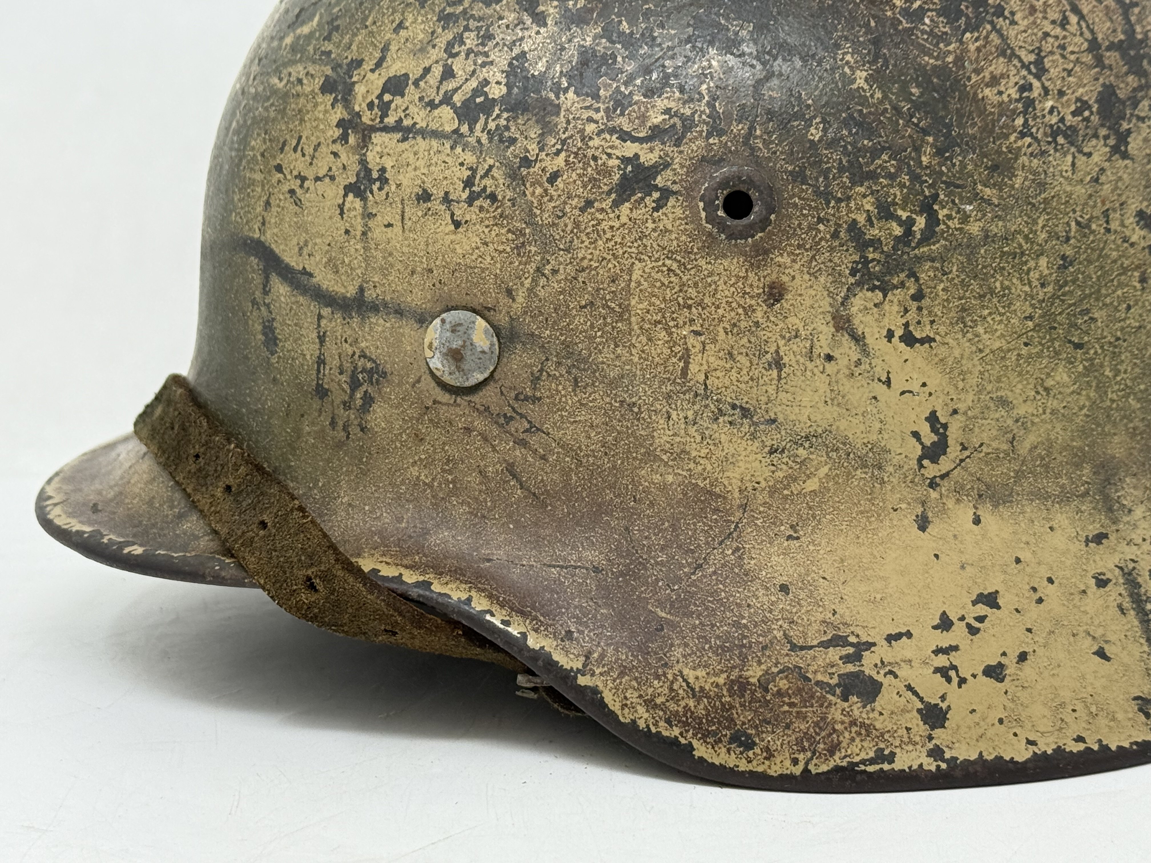 Heer M40 Single Decal Normandy Ex Net Camo Helmet — image 6