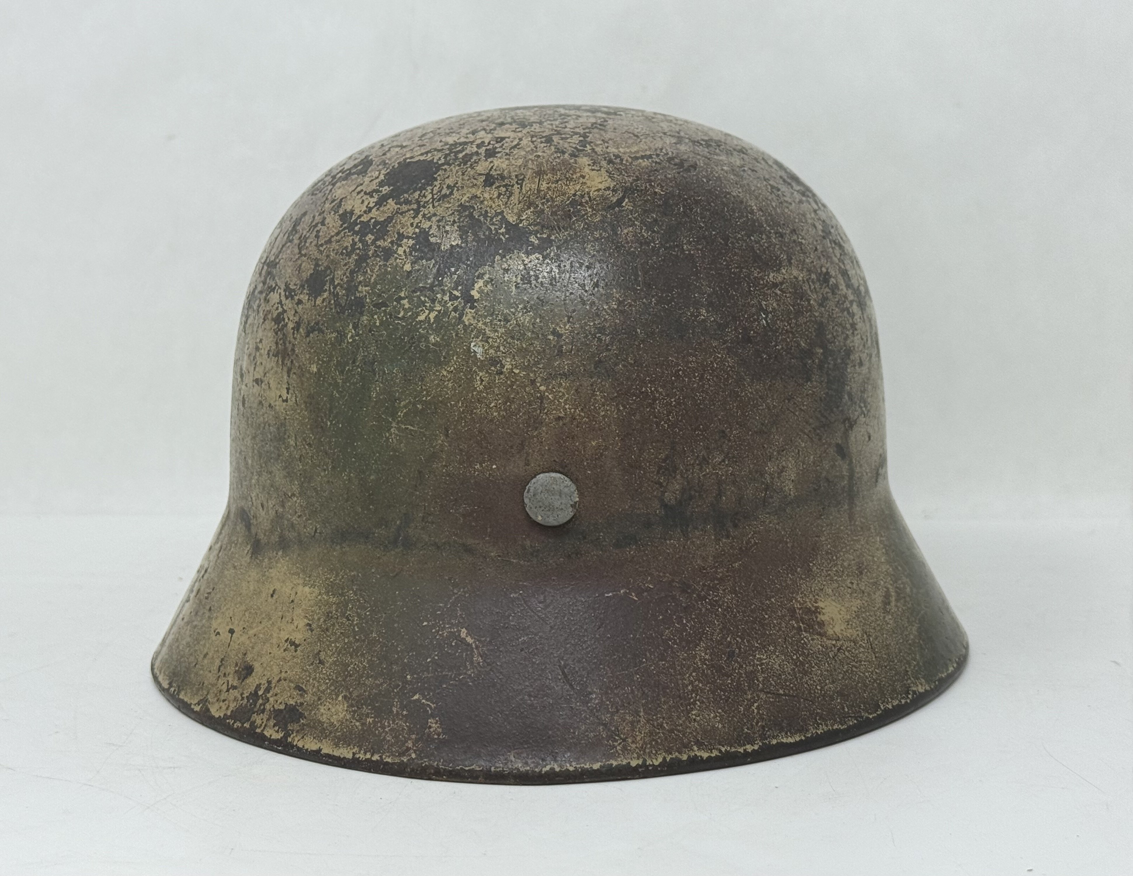 Heer M40 Single Decal Normandy Ex Net Camo Helmet — image 7