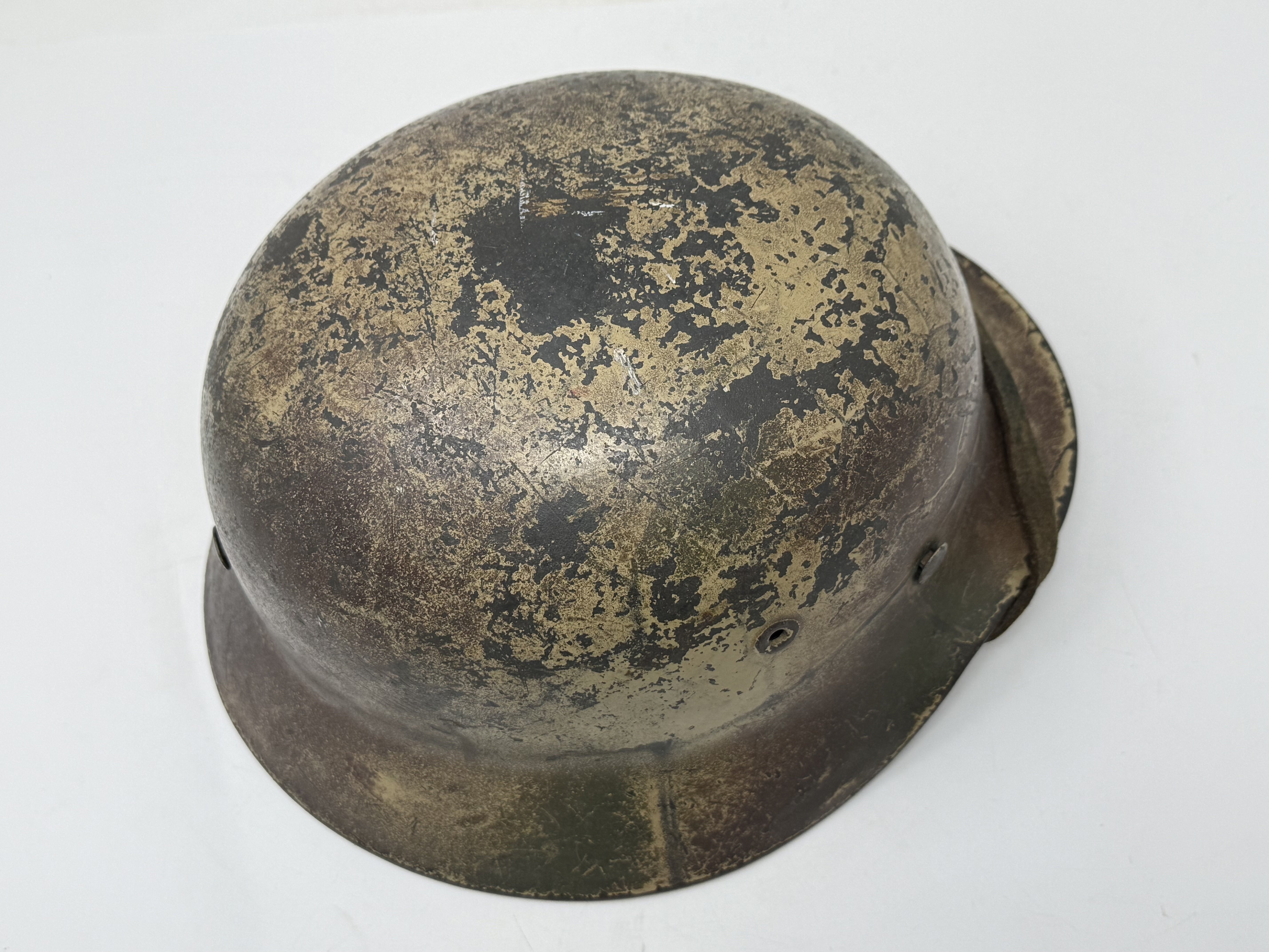 Heer M40 Single Decal Normandy Ex Net Camo Helmet — image 8