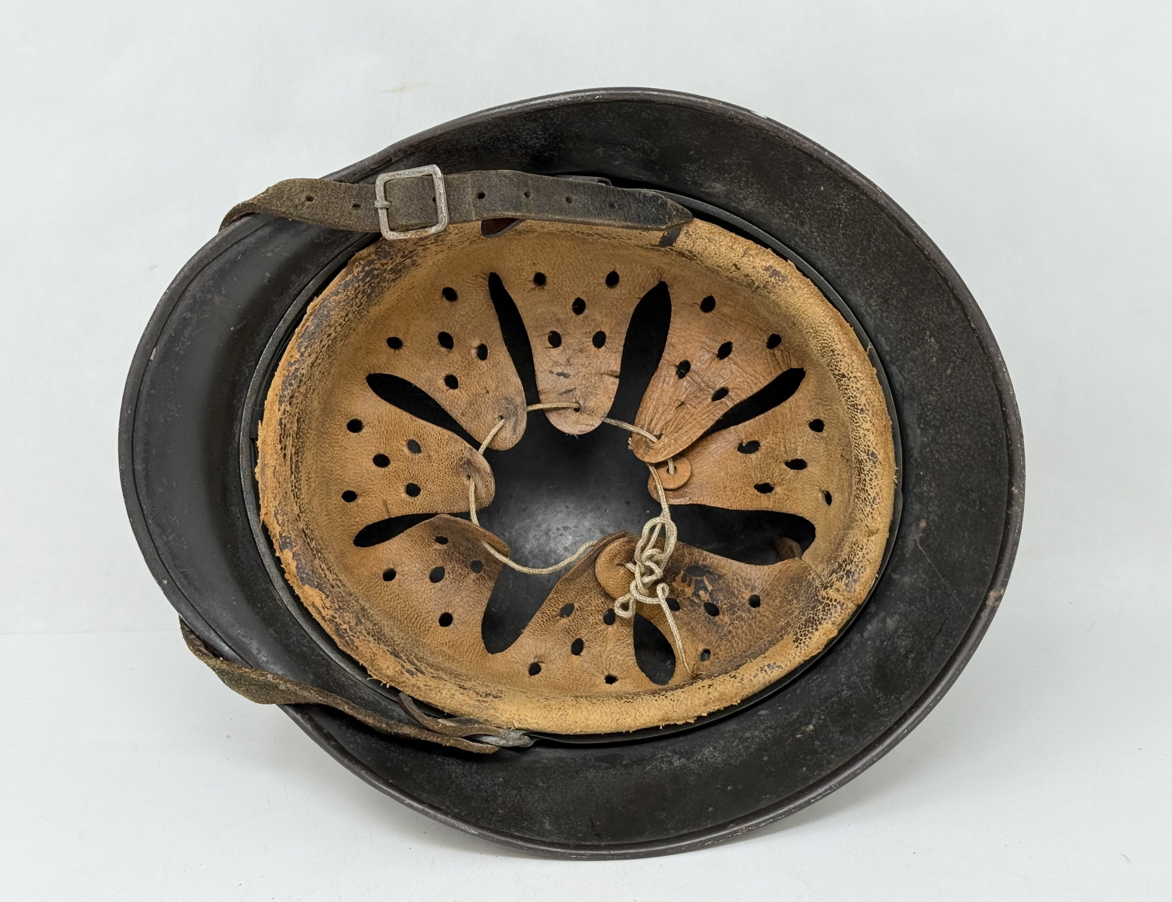 Heer M40 Single Decal Normandy Ex Net Camo Helmet — image 9