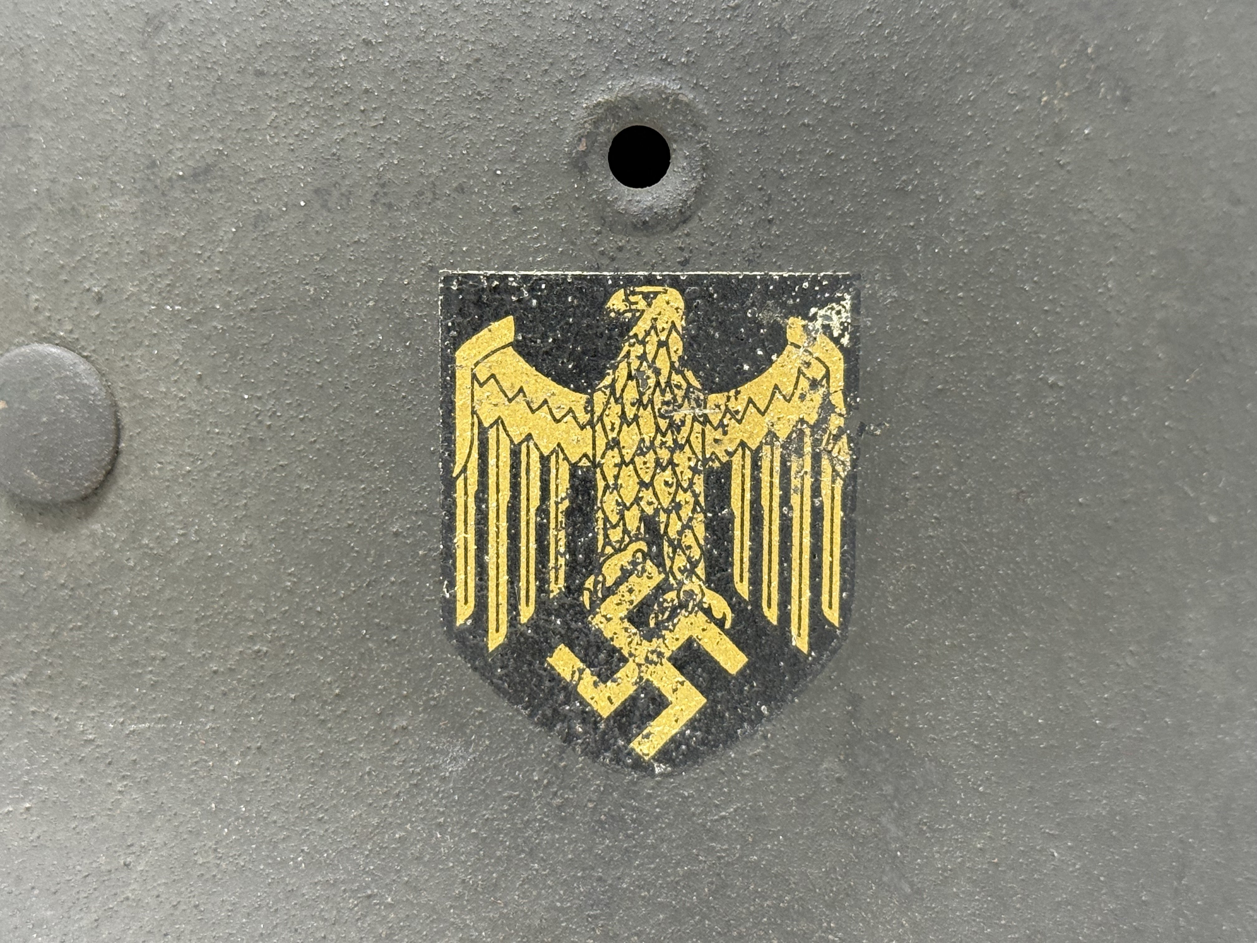 Kriegsmarine Single Decal M42 Helmet — image 15