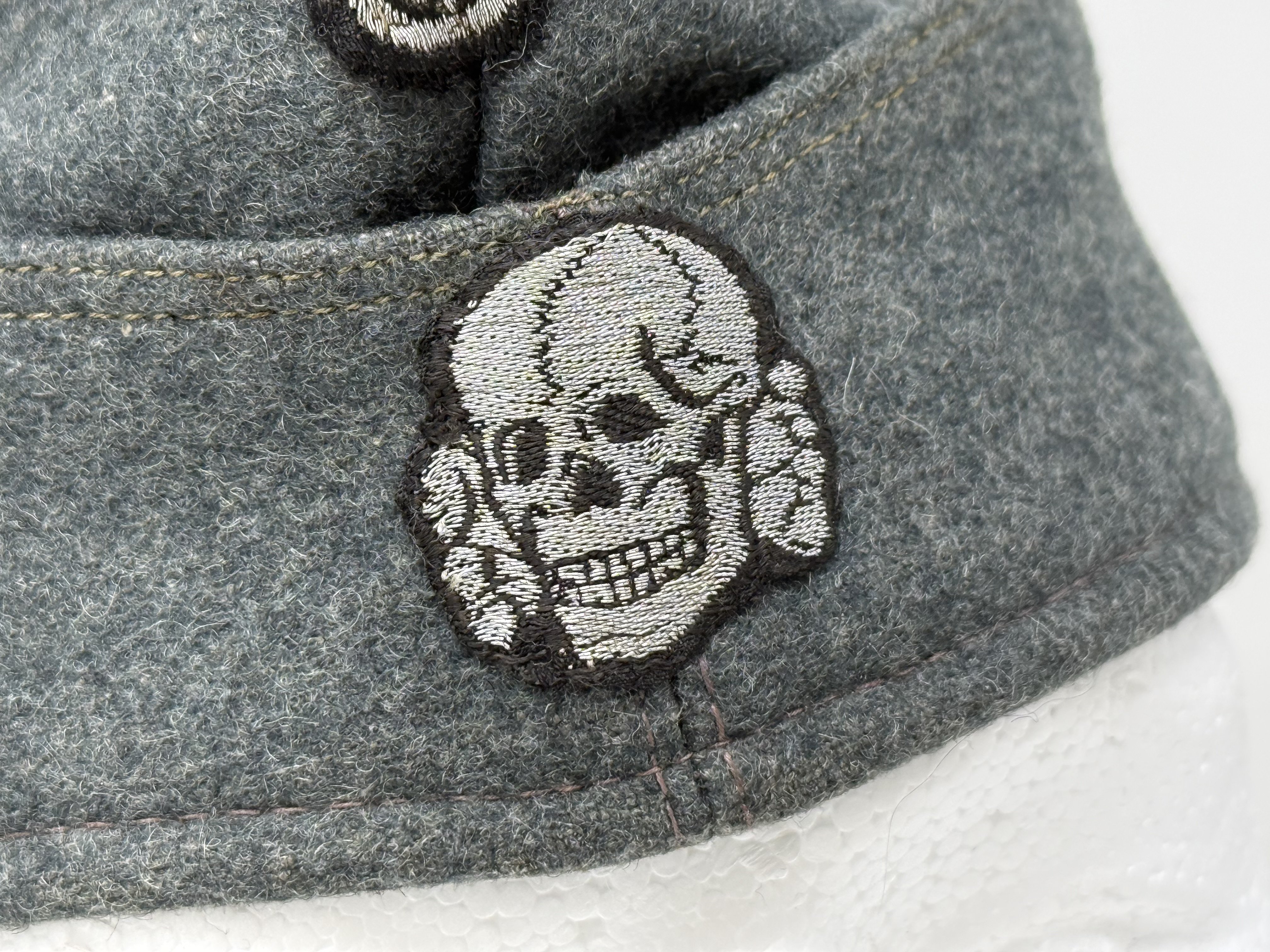 SS NCO or Officer M40 Schiffchen Cap -Flatwire — image 12