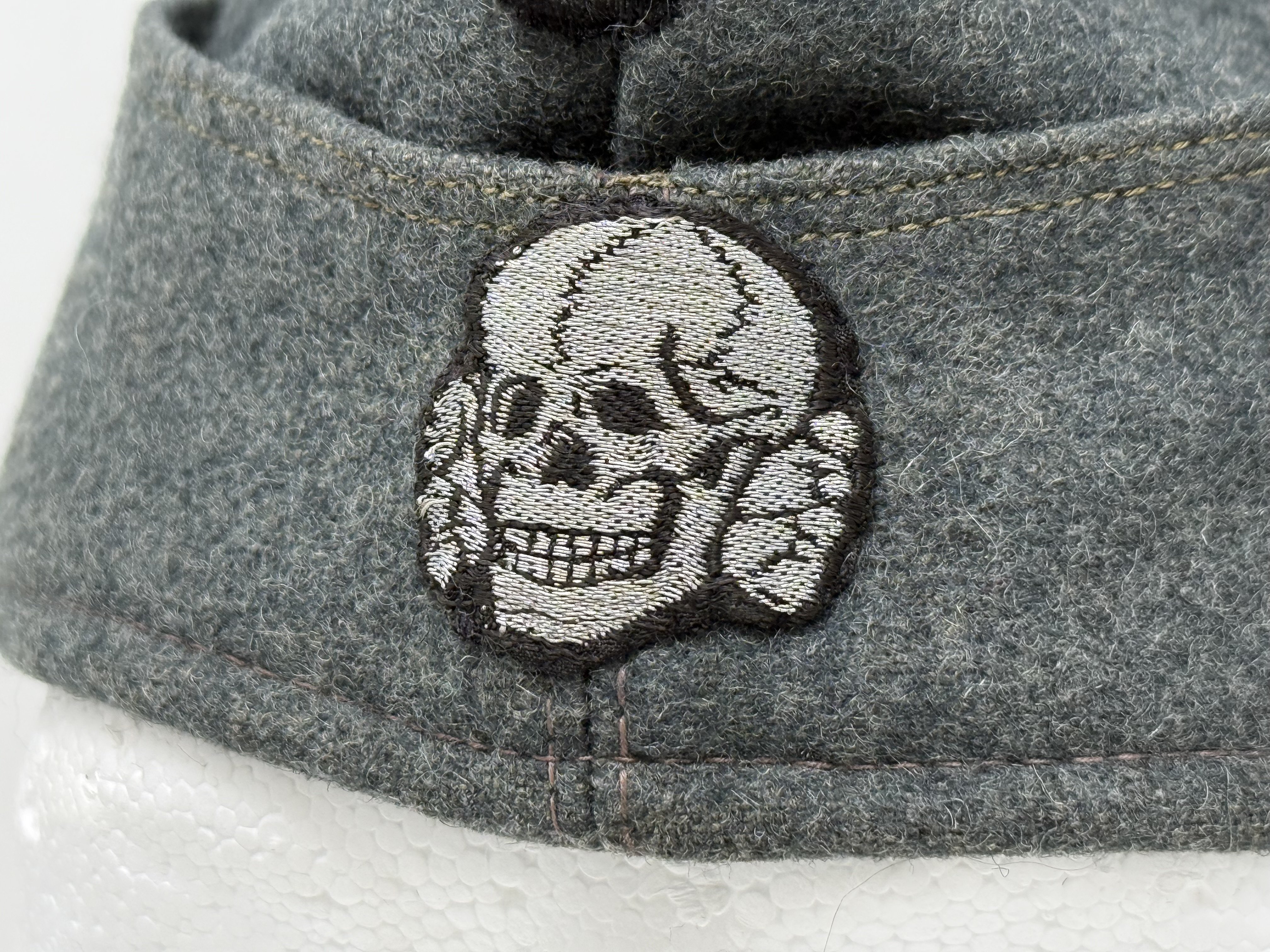 SS NCO or Officer M40 Schiffchen Cap -Flatwire — image 13