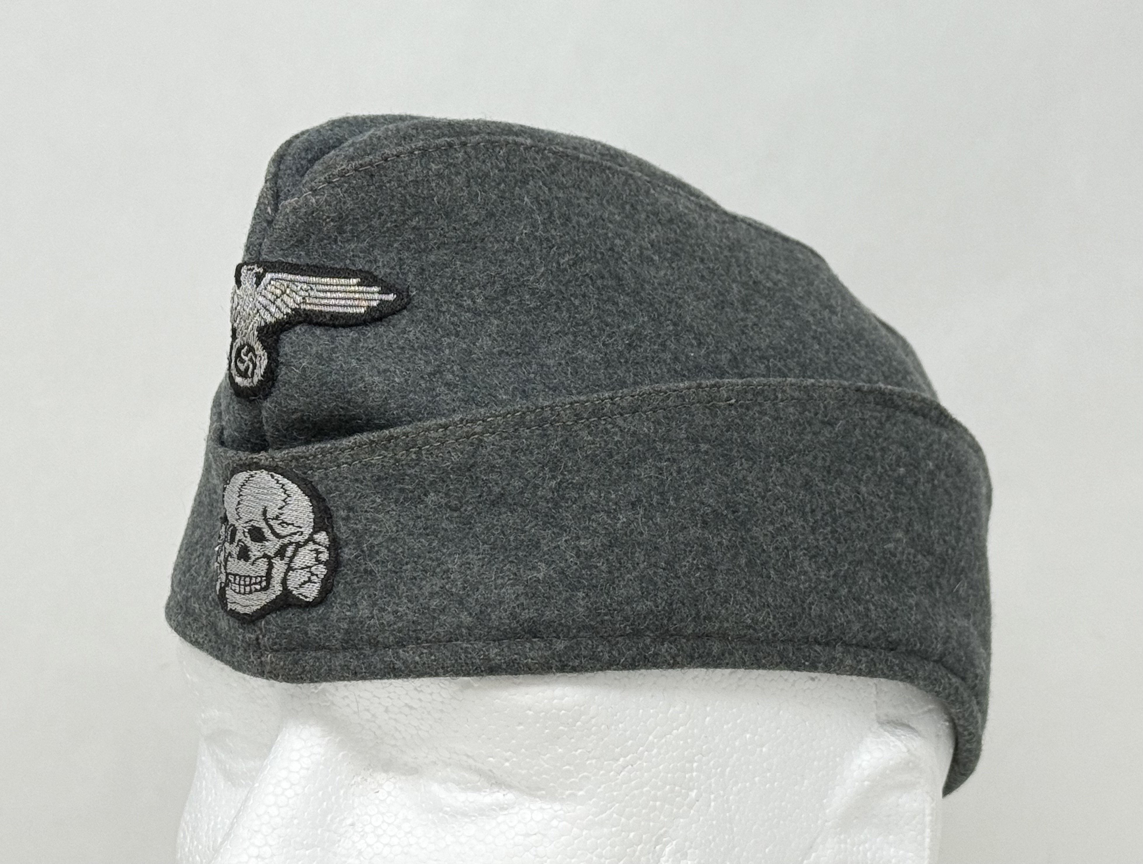 SS NCO or Officer M40 Schiffchen Cap -Flatwire — image 2