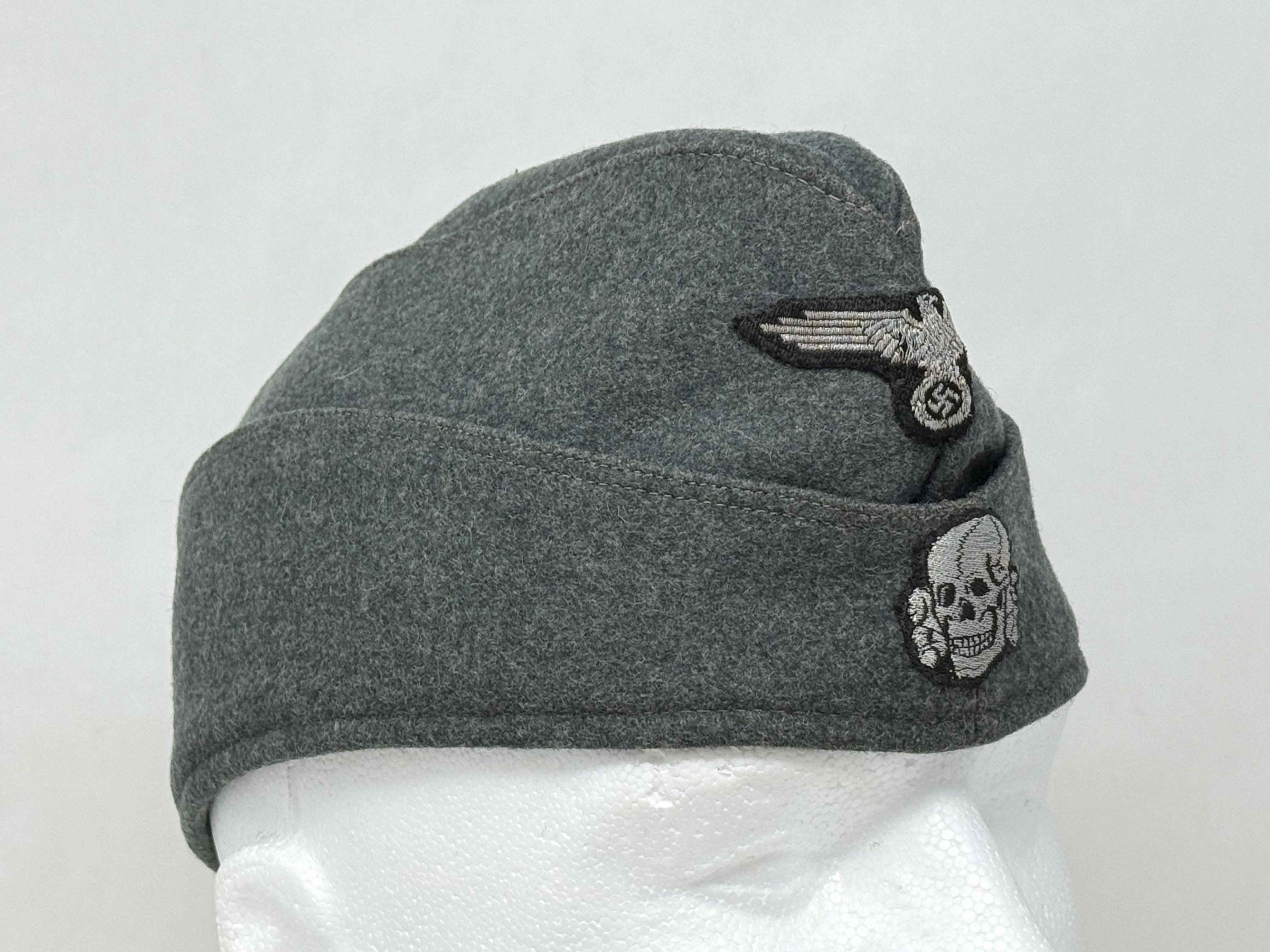 SS NCO or Officer M40 Schiffchen Cap -Flatwire — image 4