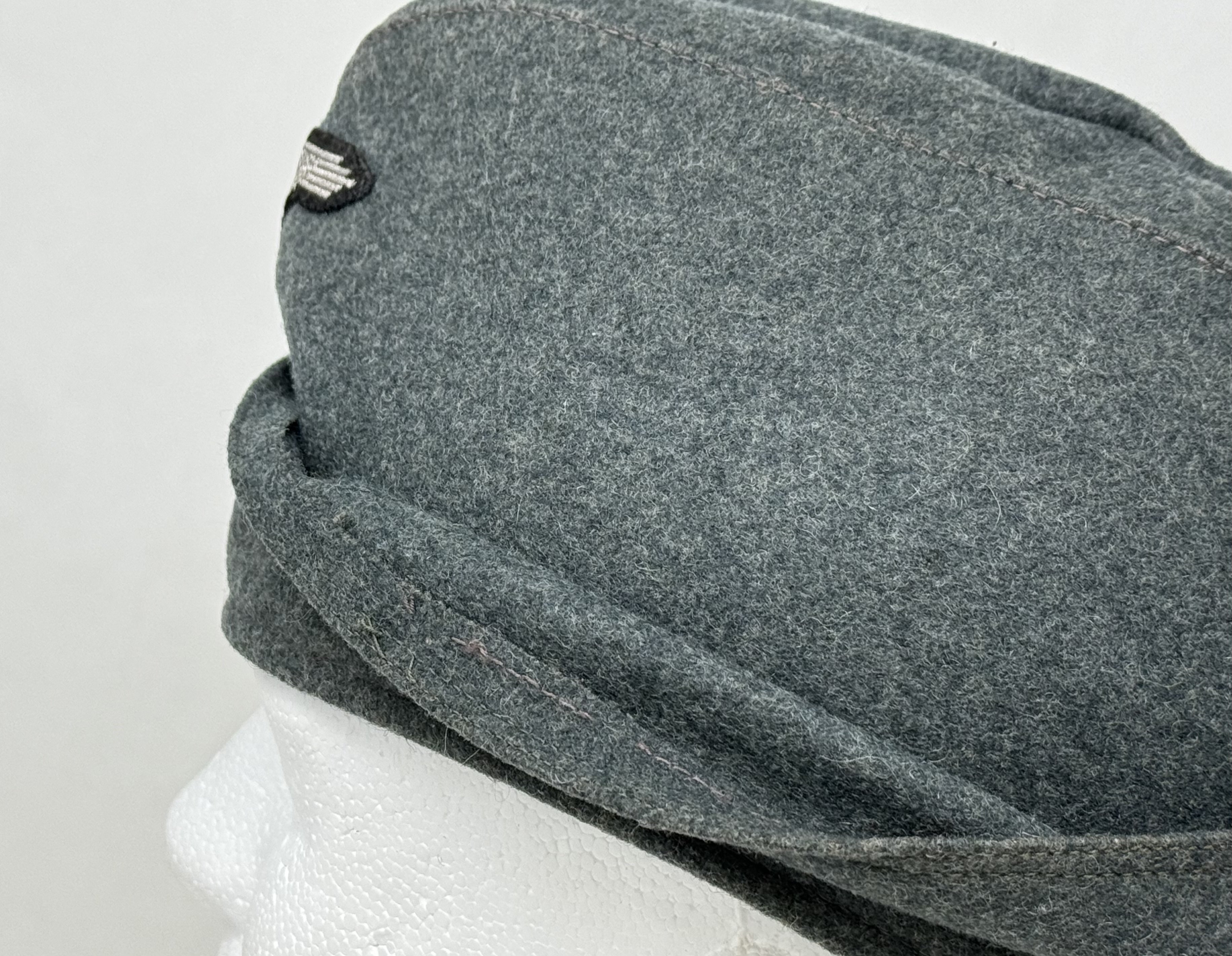 SS NCO or Officer M40 Schiffchen Cap -Flatwire — image 8