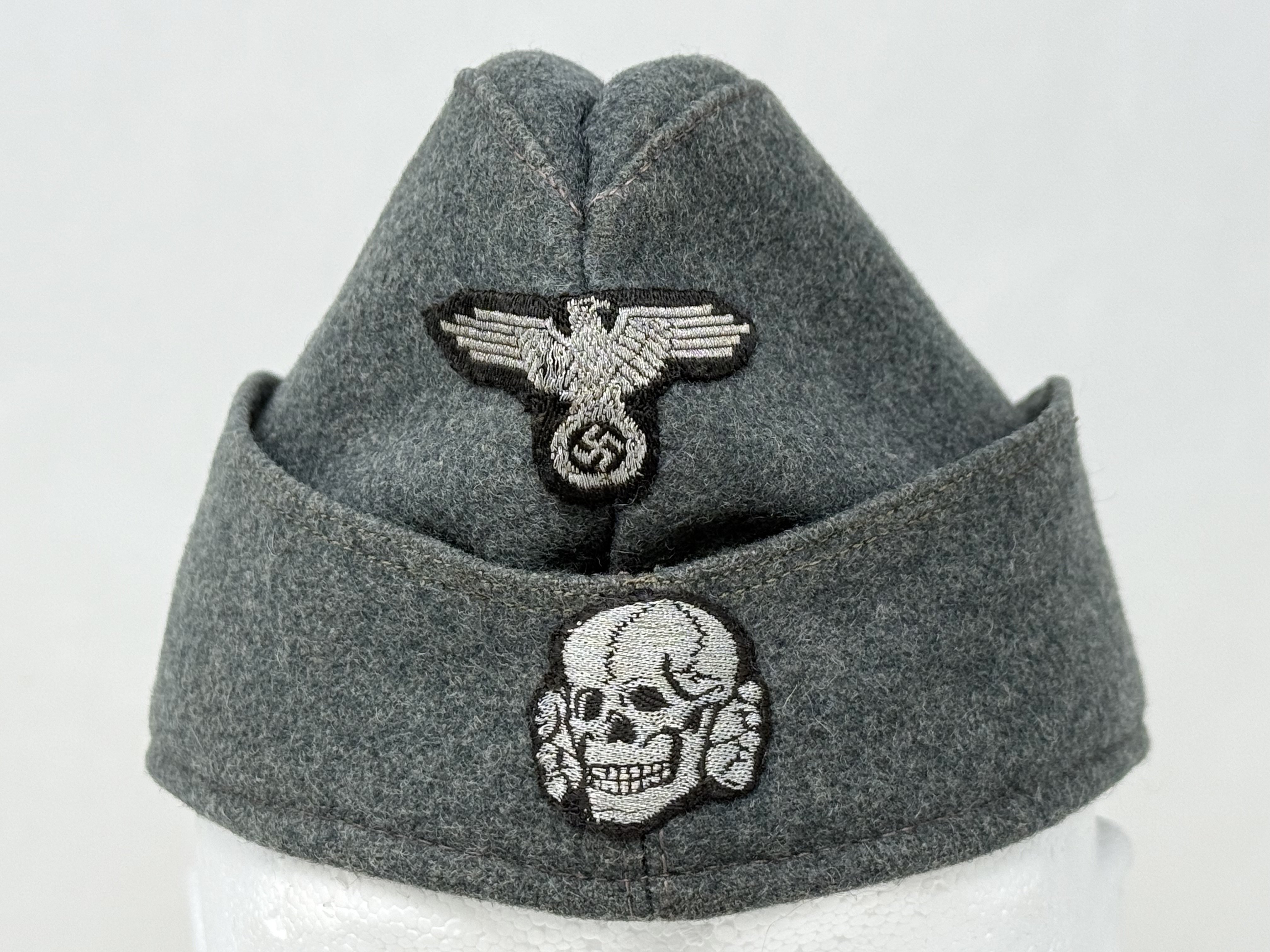 SS NCO or Officer M40 Schiffchen Cap -Flatwire — image 9