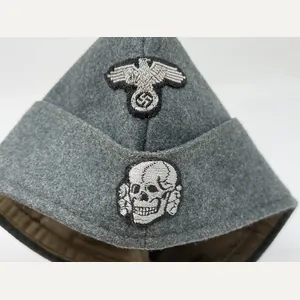 SS NCO or Officer M40 Schiffchen Cap -Flatwire