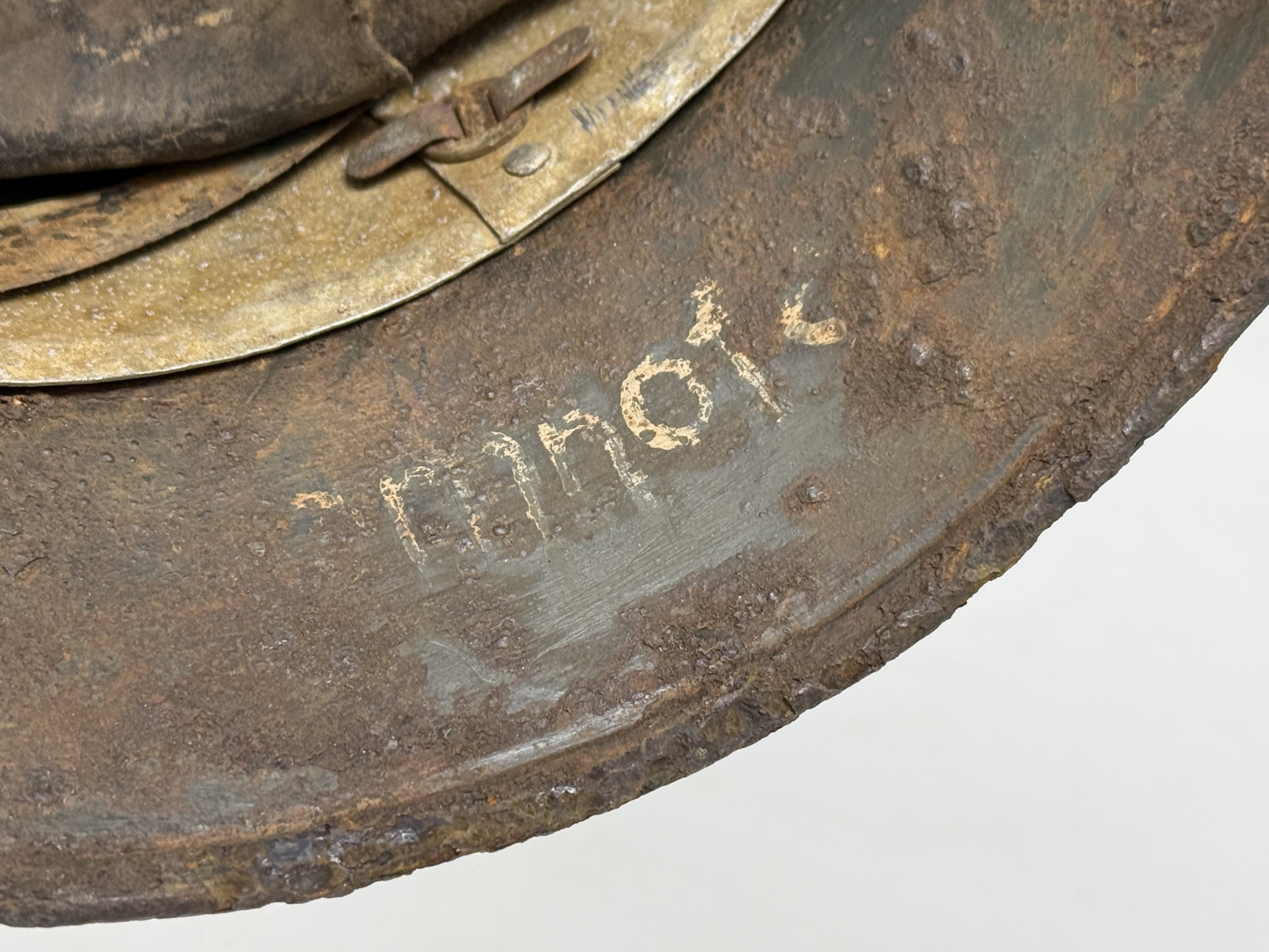 SS M35 Double Decal Helmet-Battle Damage NAMED — image 13