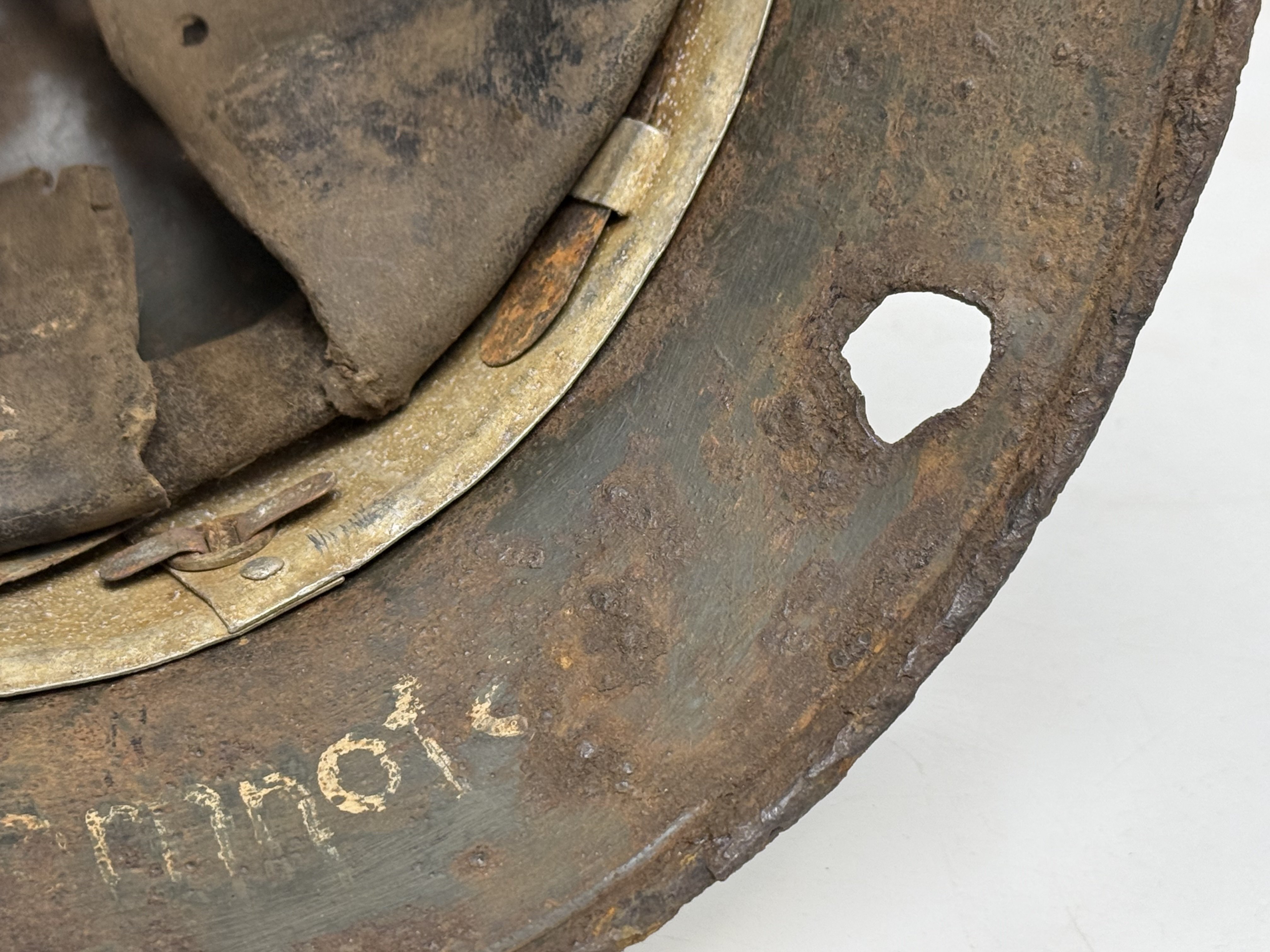 SS M35 Double Decal Helmet-Battle Damage NAMED — image 14