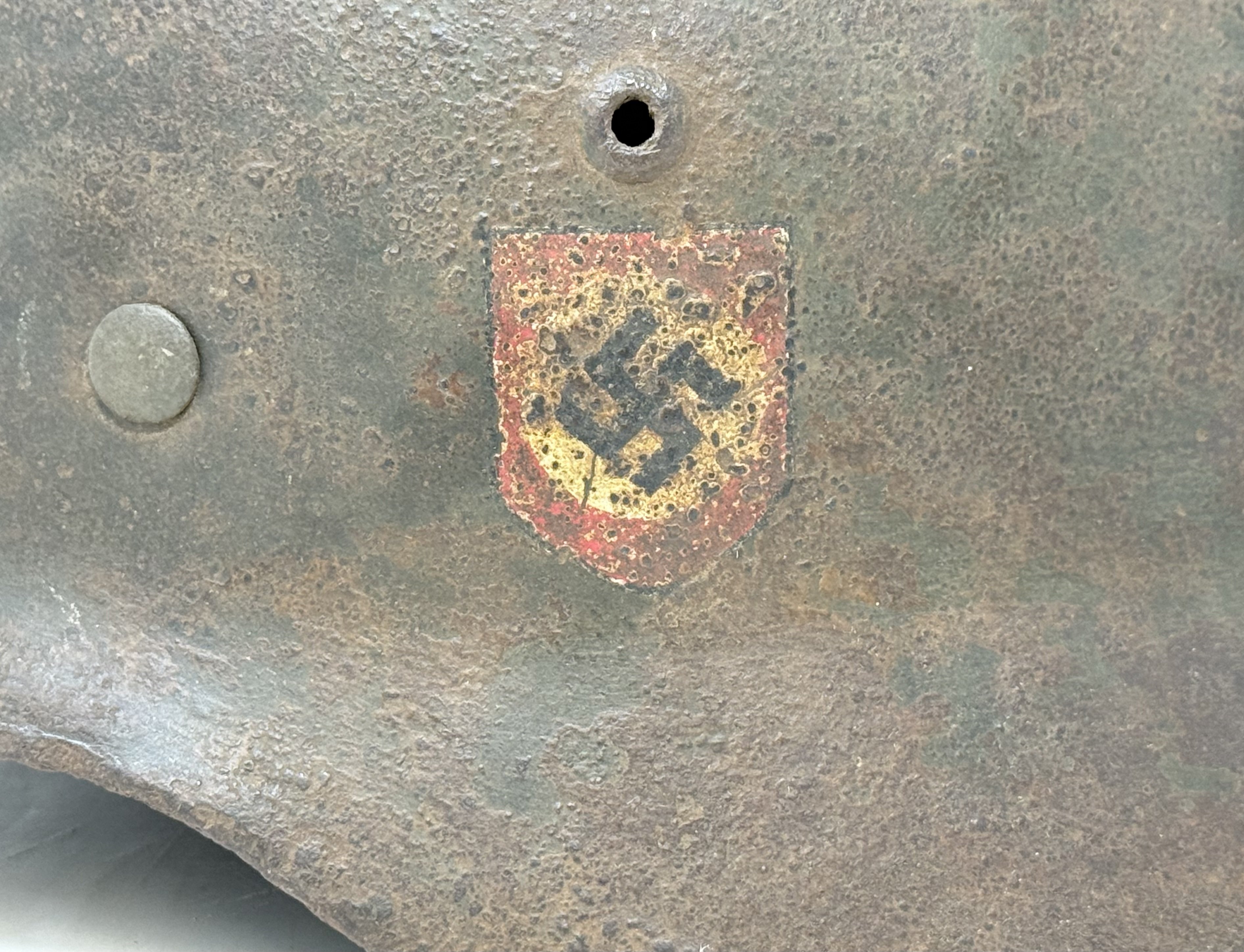 SS M35 Double Decal Helmet-Battle Damage NAMED — image 17