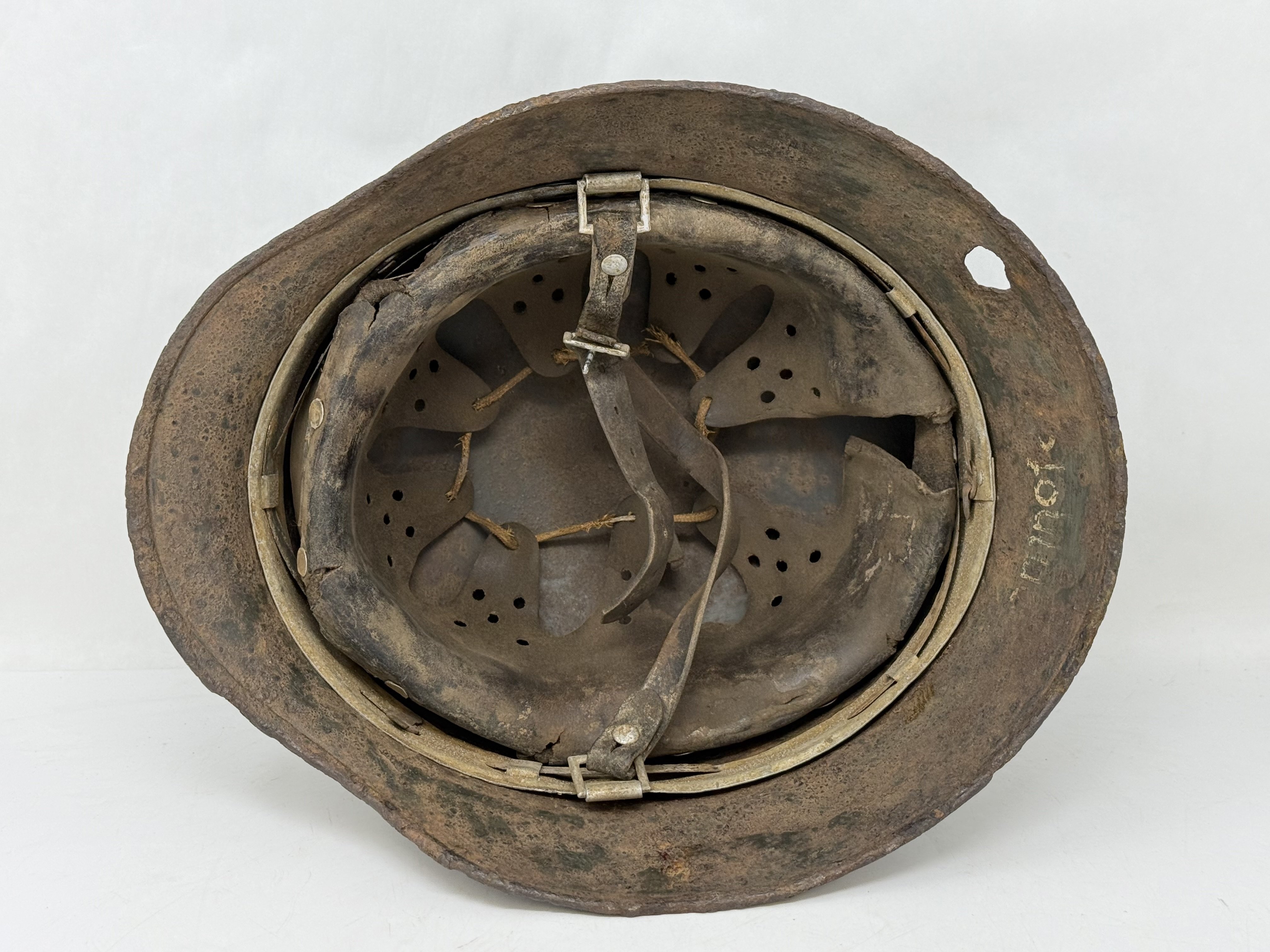 SS M35 Double Decal Helmet-Battle Damage NAMED — image 8