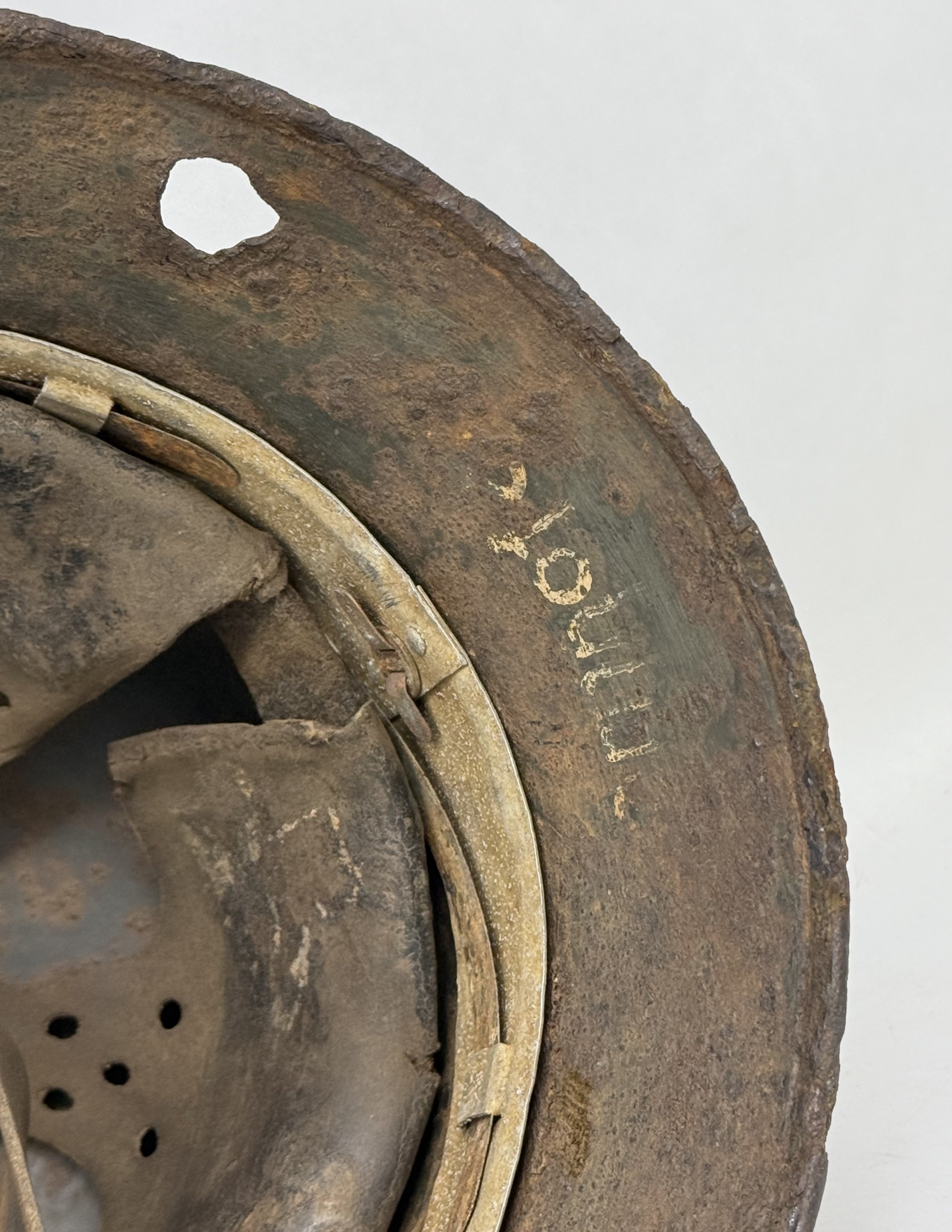 SS M35 Double Decal Helmet-Battle Damage NAMED — image 9