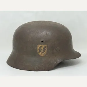 SS M35 Double Decal Helmet-Battle Damage NAMED