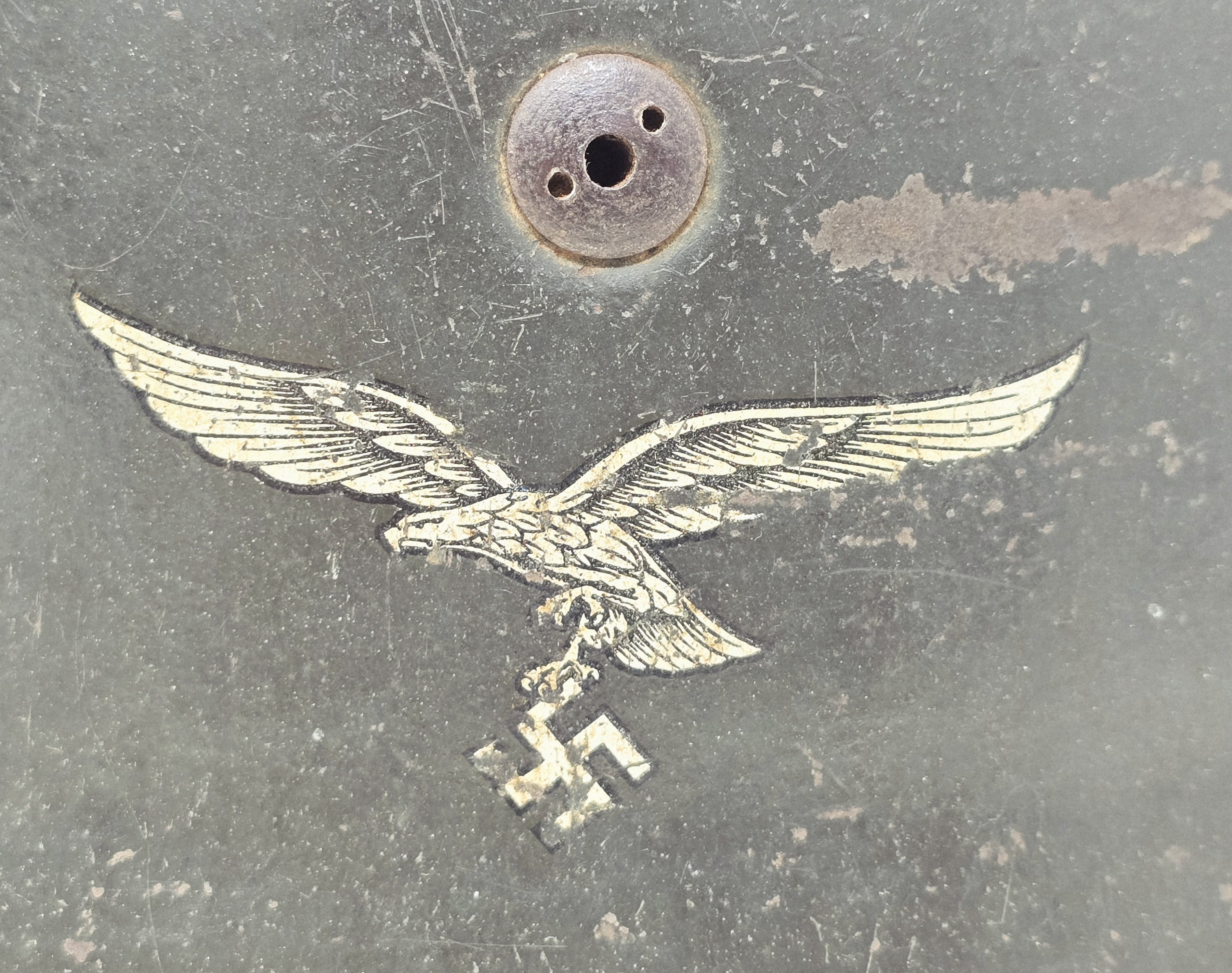 Stunning Luftwaffe FJ helmet, Early Spanner — image 22