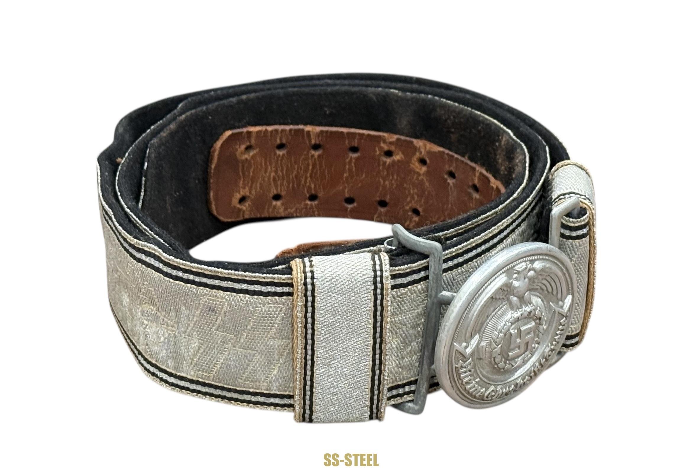 Allgemeine-SS Officers Parade/Brocade Belt and Buckle — image 2