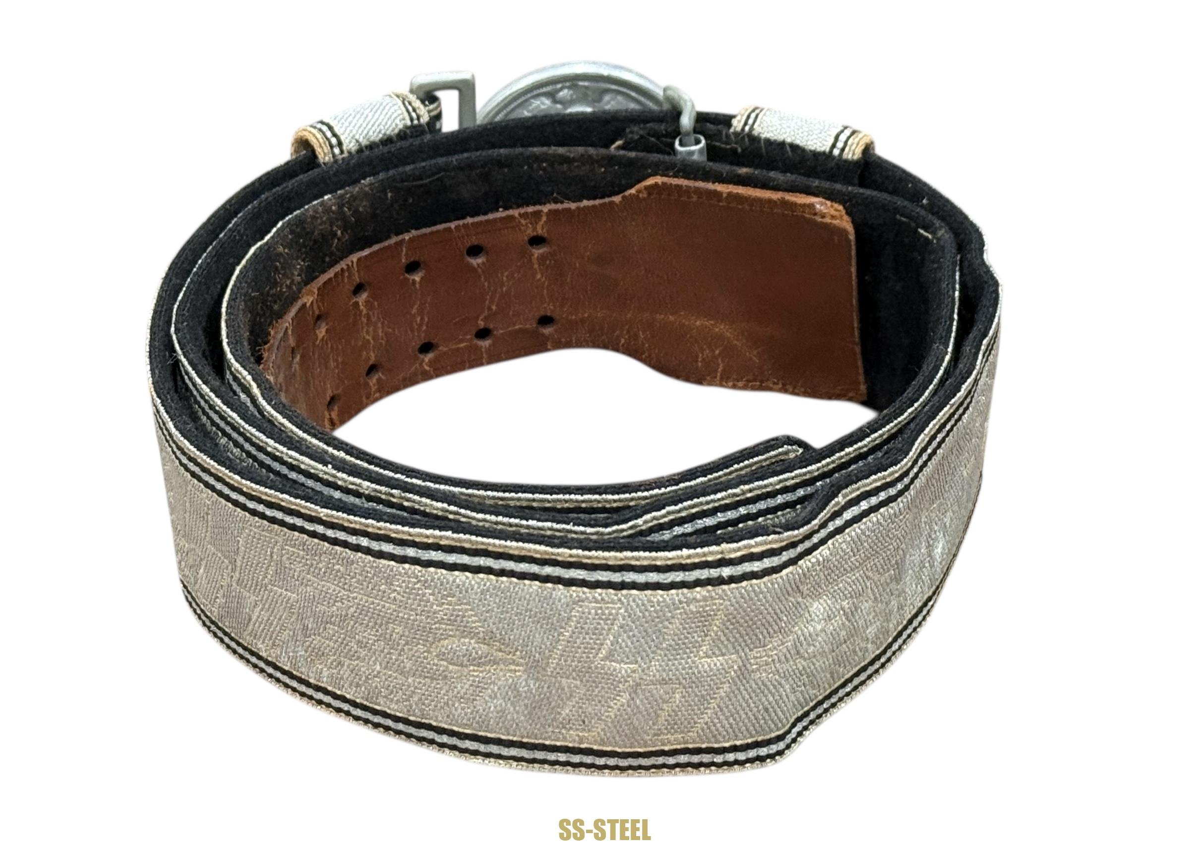 Allgemeine-SS Officers Parade/Brocade Belt and Buckle — image 4