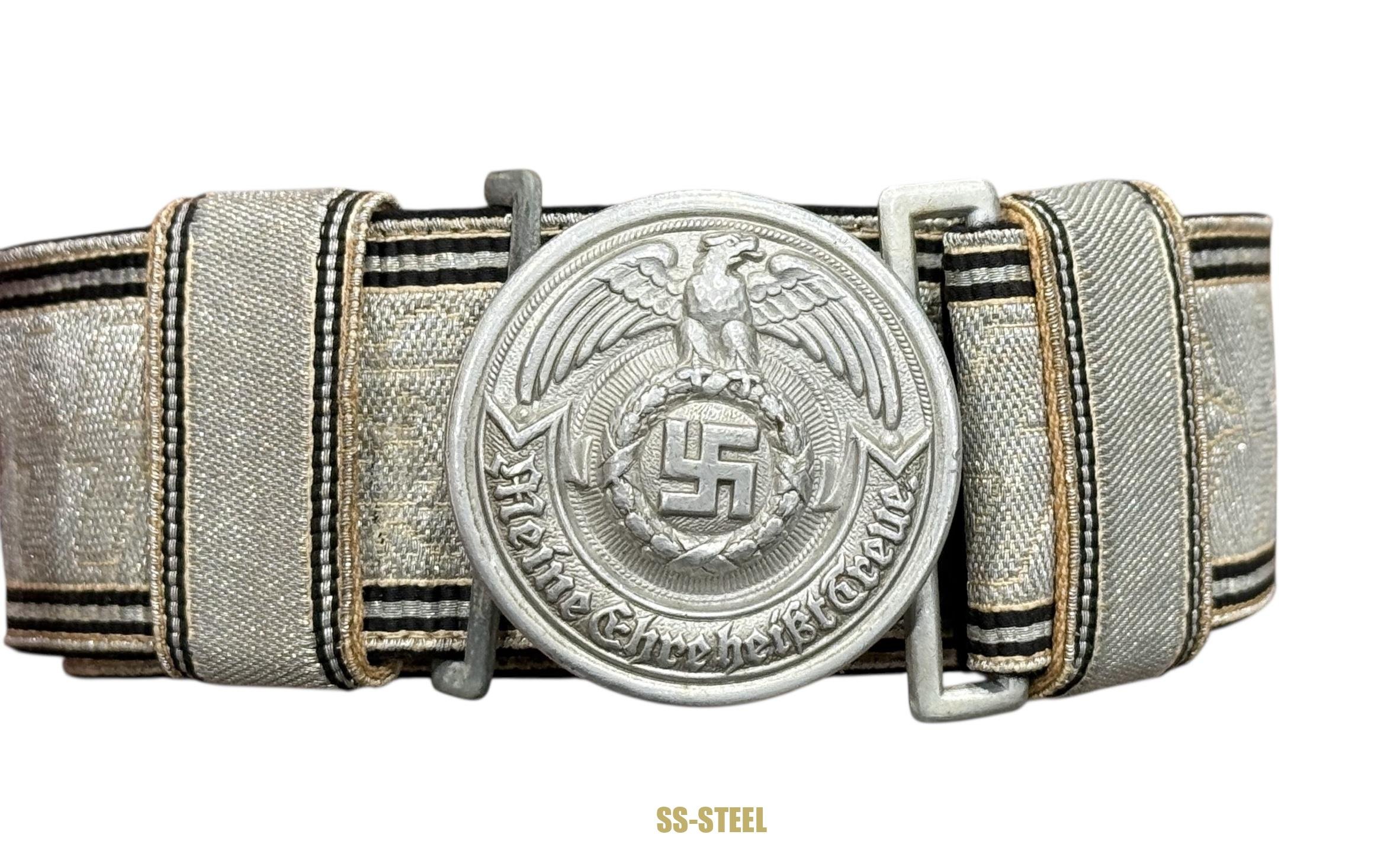 Allgemeine-SS Officers Parade/Brocade Belt and Buckle — image 5