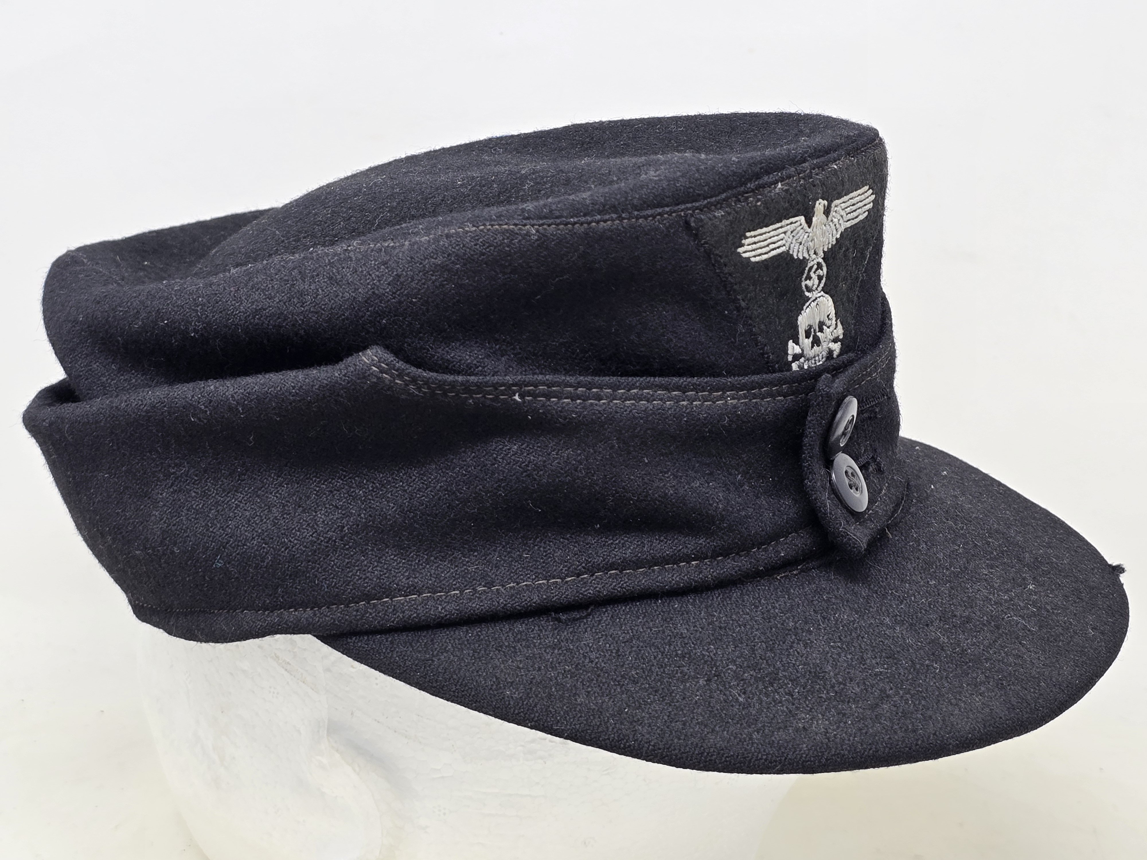 Service Worn SS Panzer M43 Cap — image 2