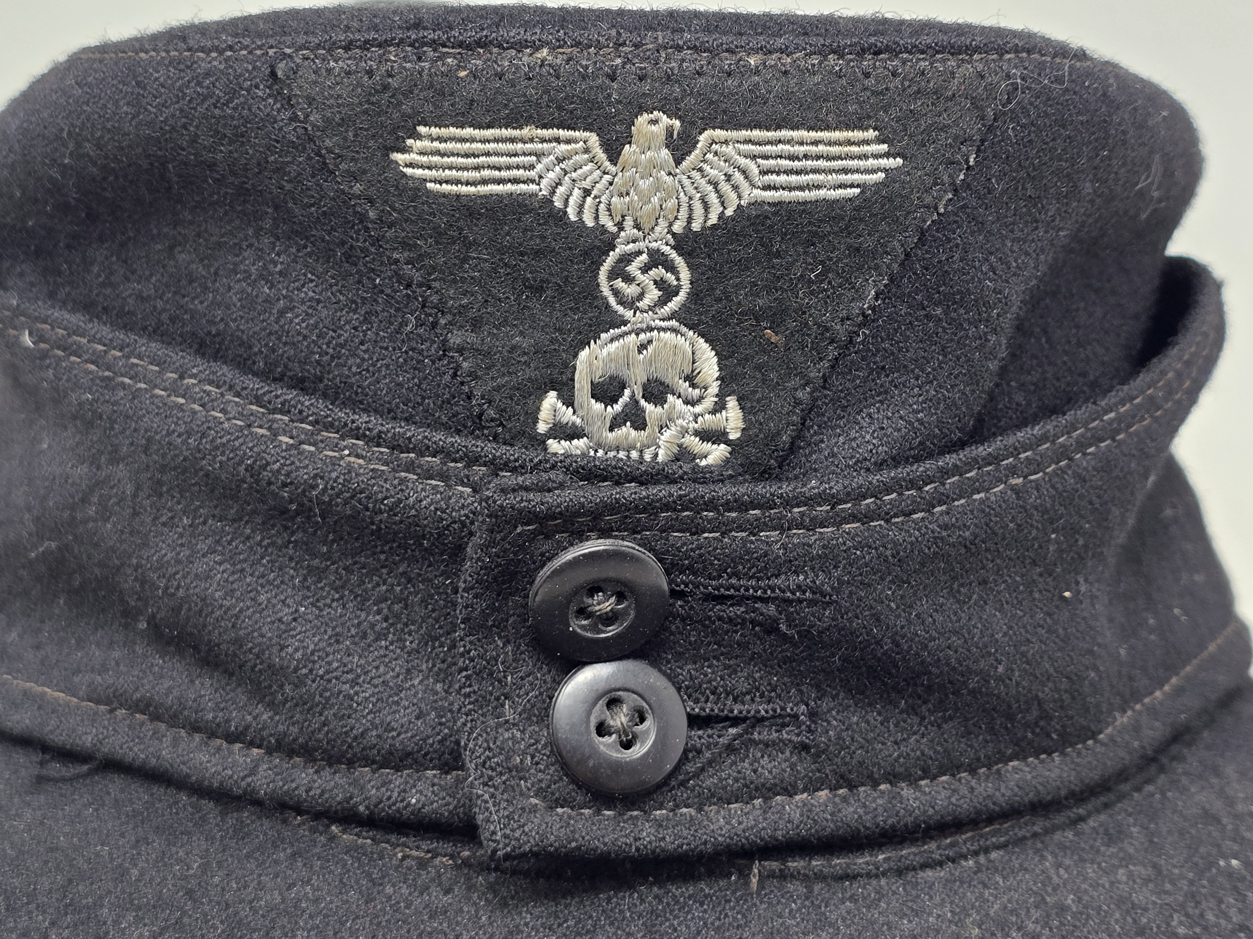Service Worn SS Panzer M43 Cap — image 7