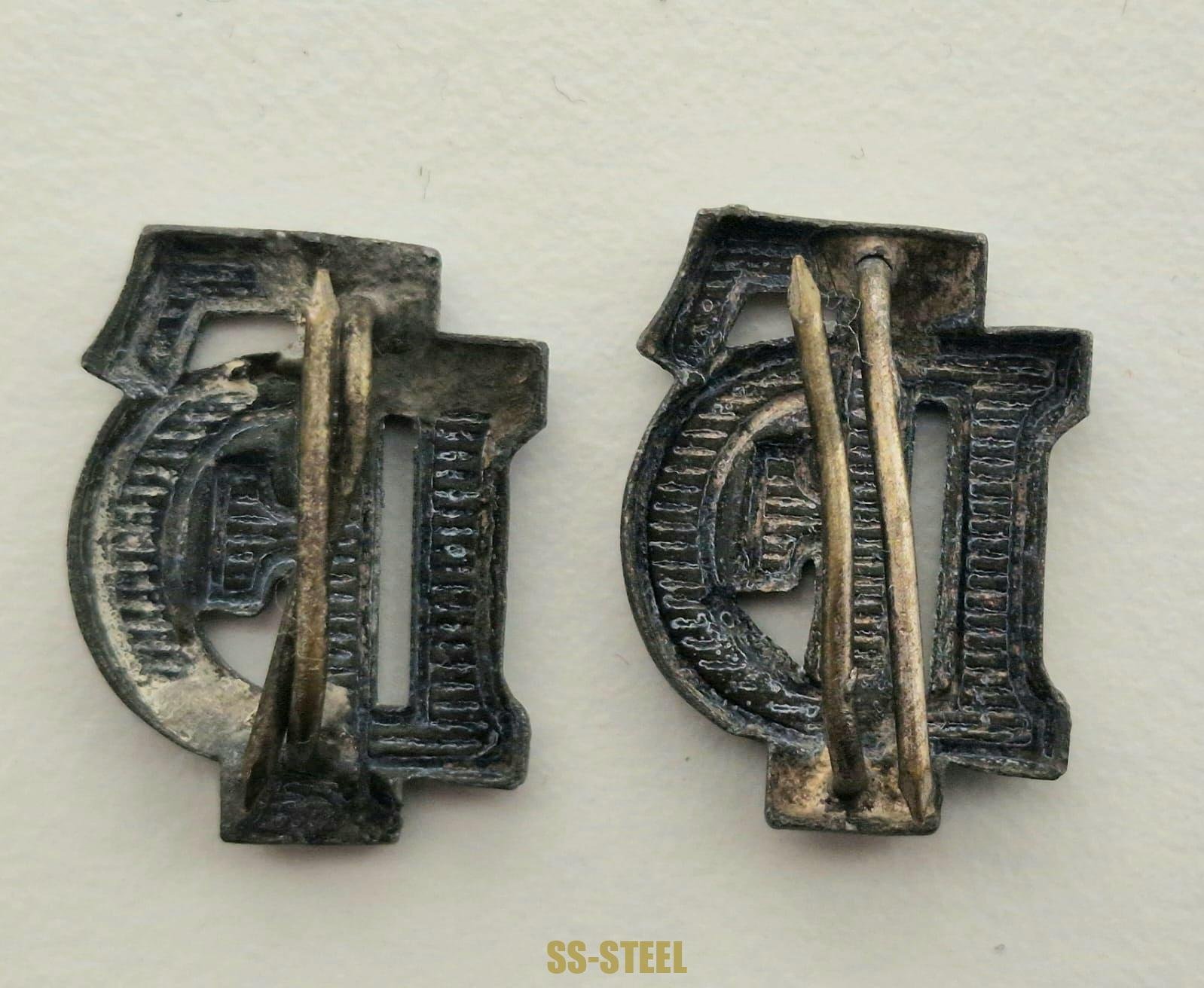 Original Set of SS-VT Standarte ,,Der Führer' Shoulderboard Ciphers — image 4