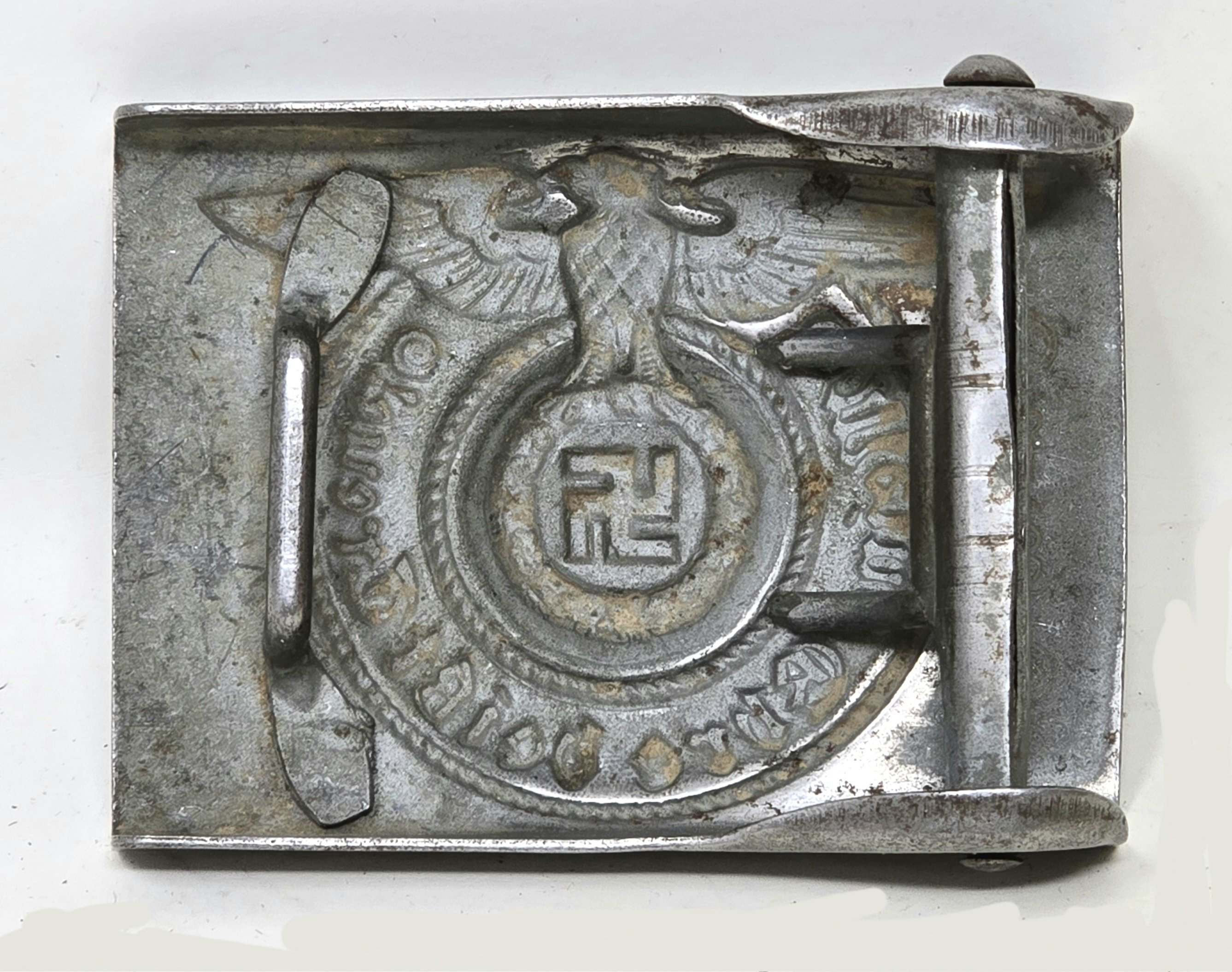 Waffen-SS Steel Buckle by Assmann (155/43) — image 3