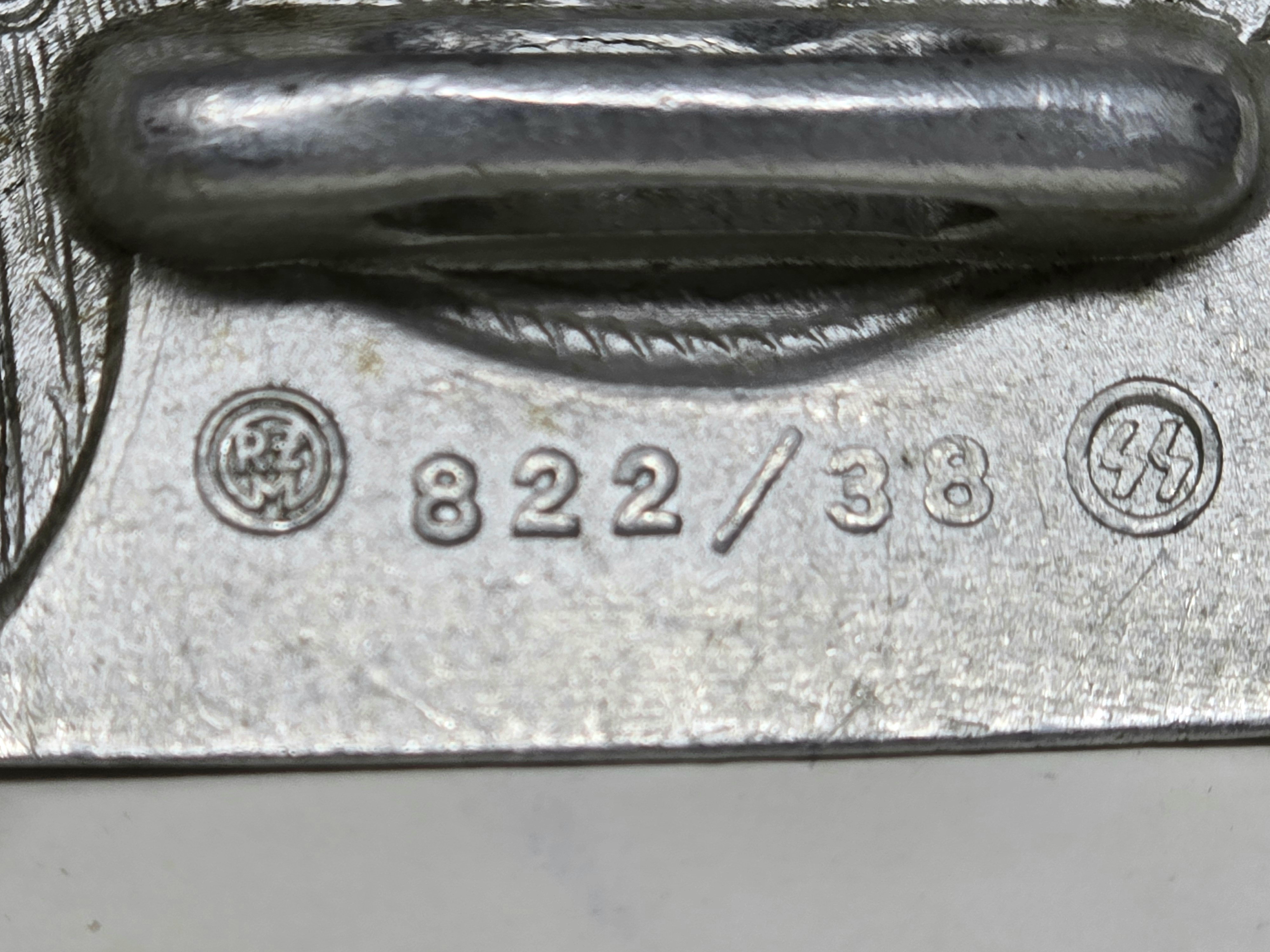 Waffen-SS Belt Buckle, Aluminum — image 2