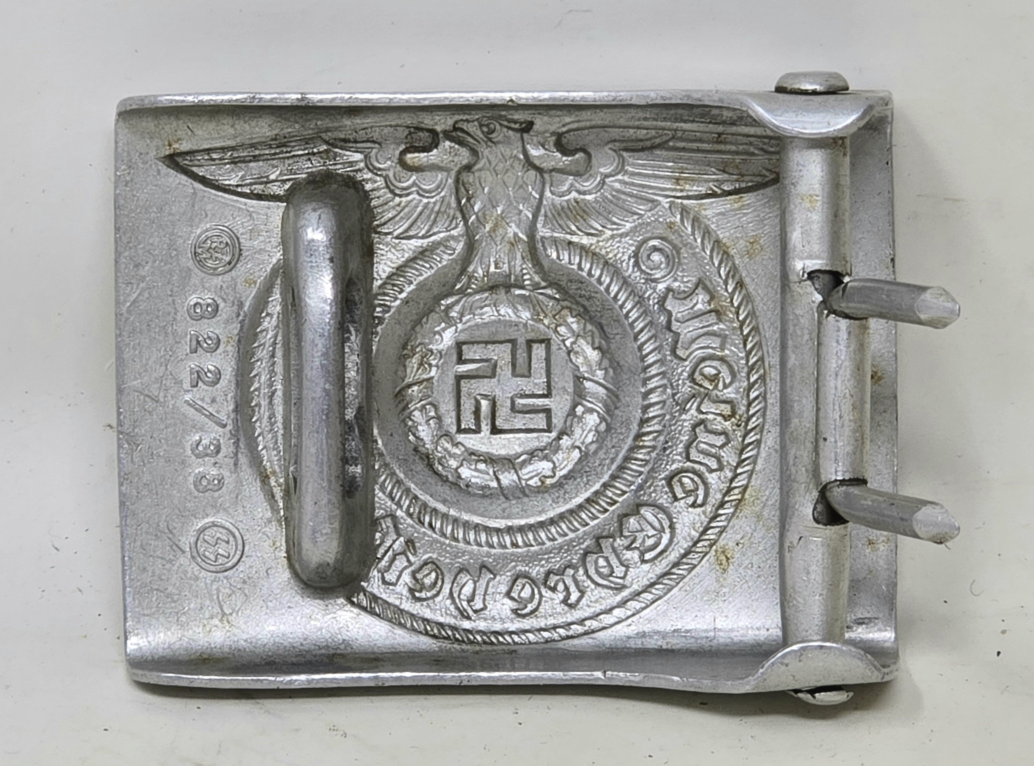 Waffen-SS Belt Buckle, Aluminum — image 3