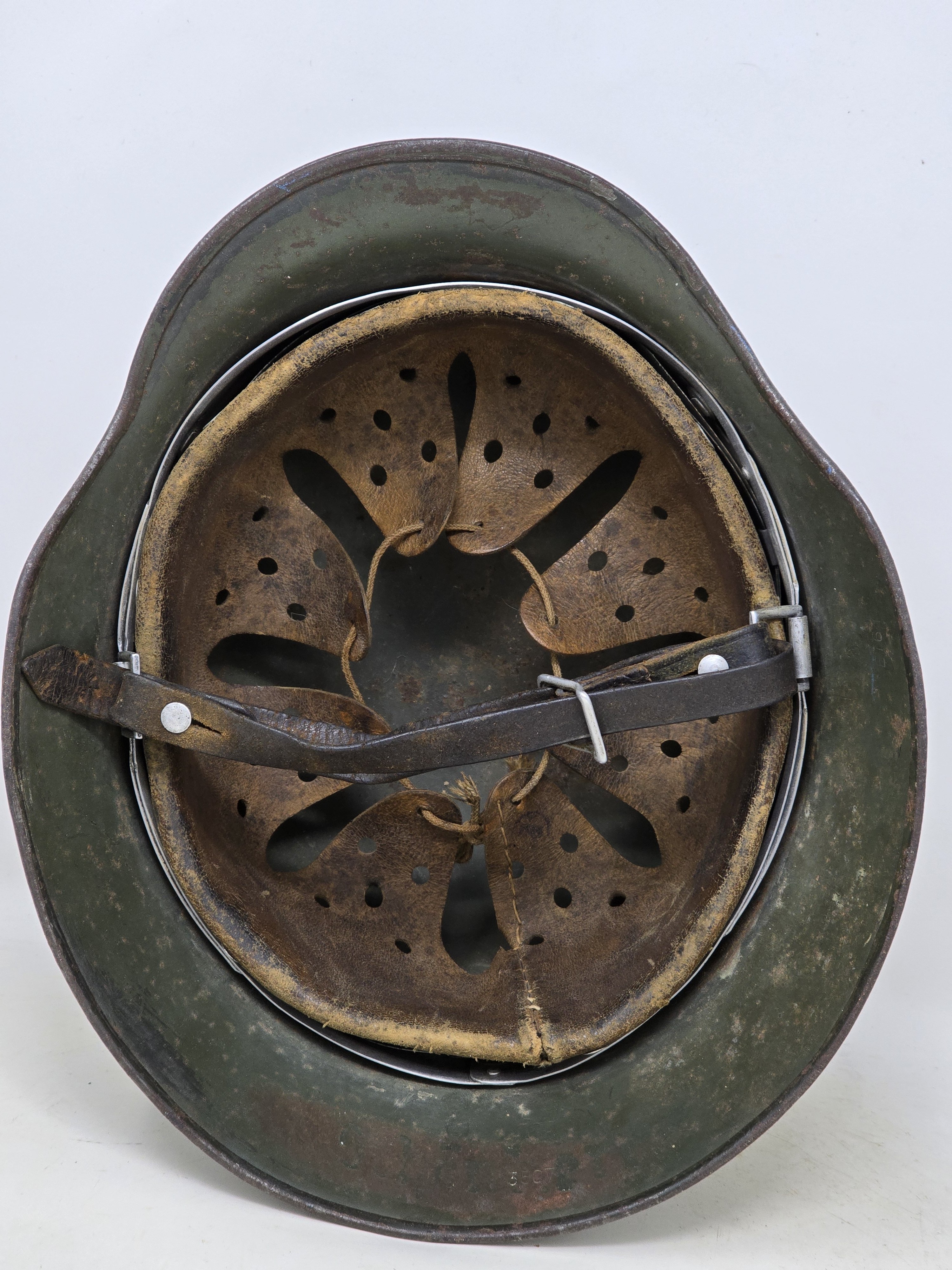 M35 Feldgrau Overpaint Combat Helmet — image 2