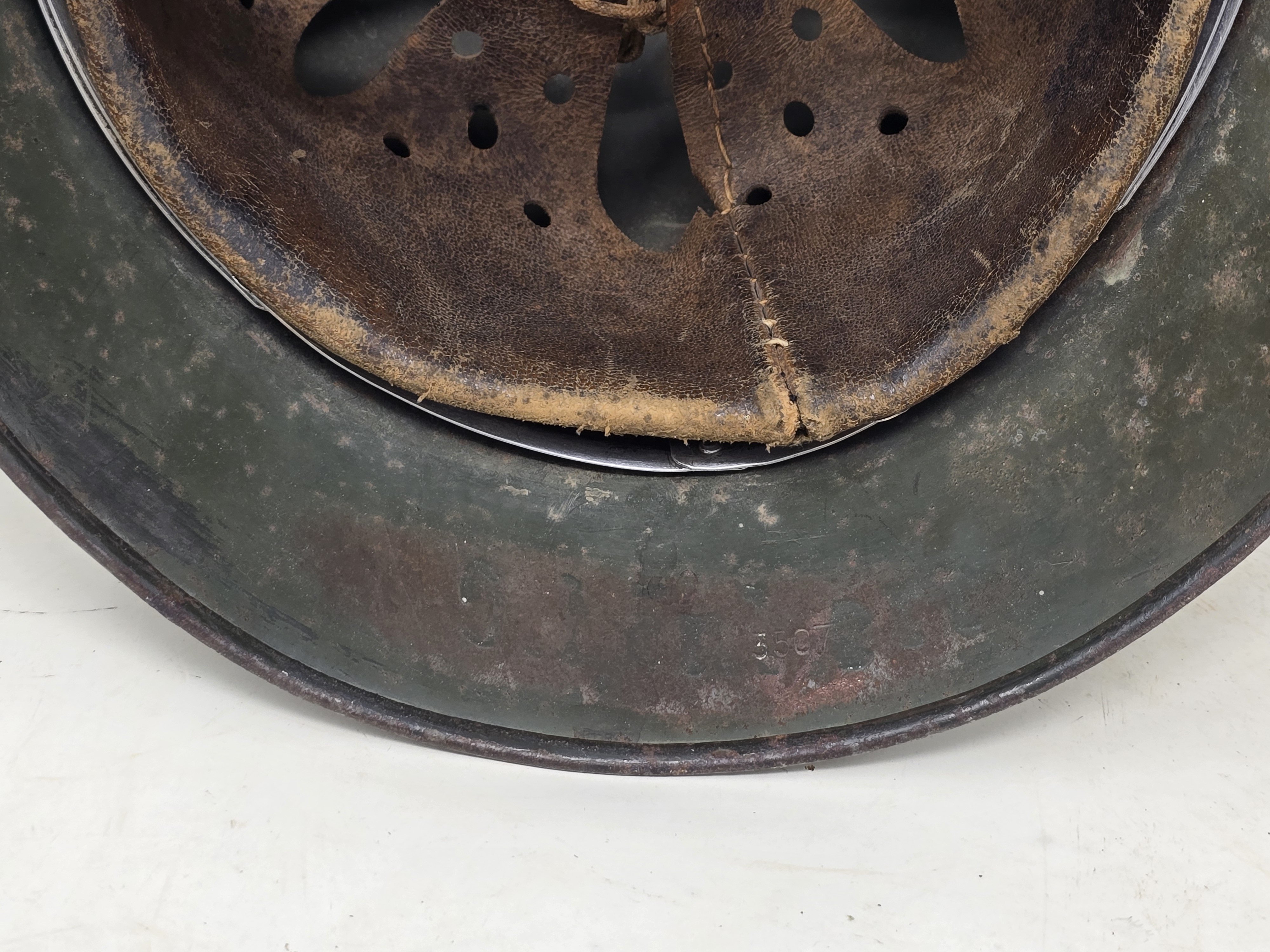 M35 Feldgrau Overpaint Combat Helmet — image 3