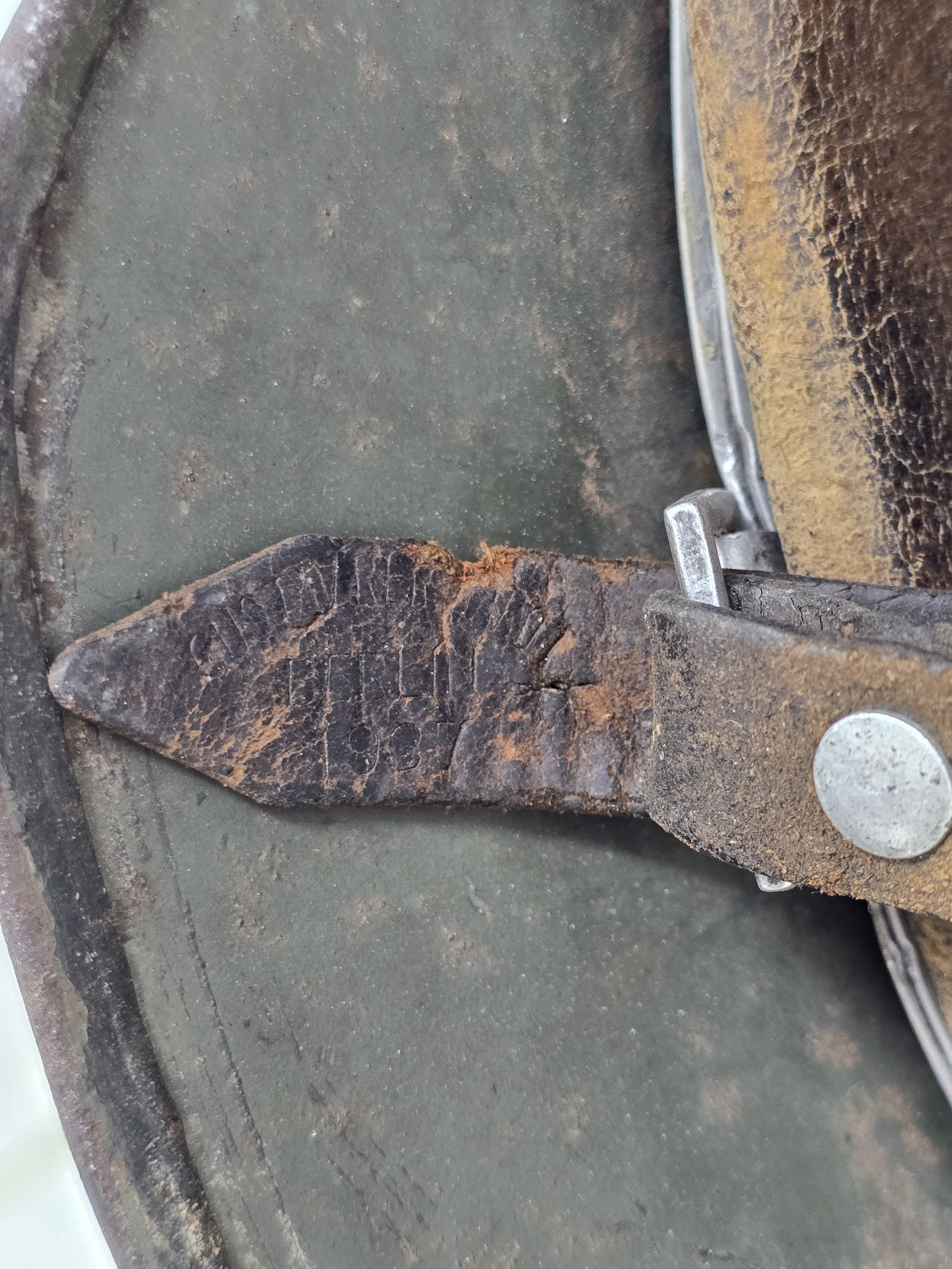 M35 Feldgrau Overpaint Combat Helmet — image 4