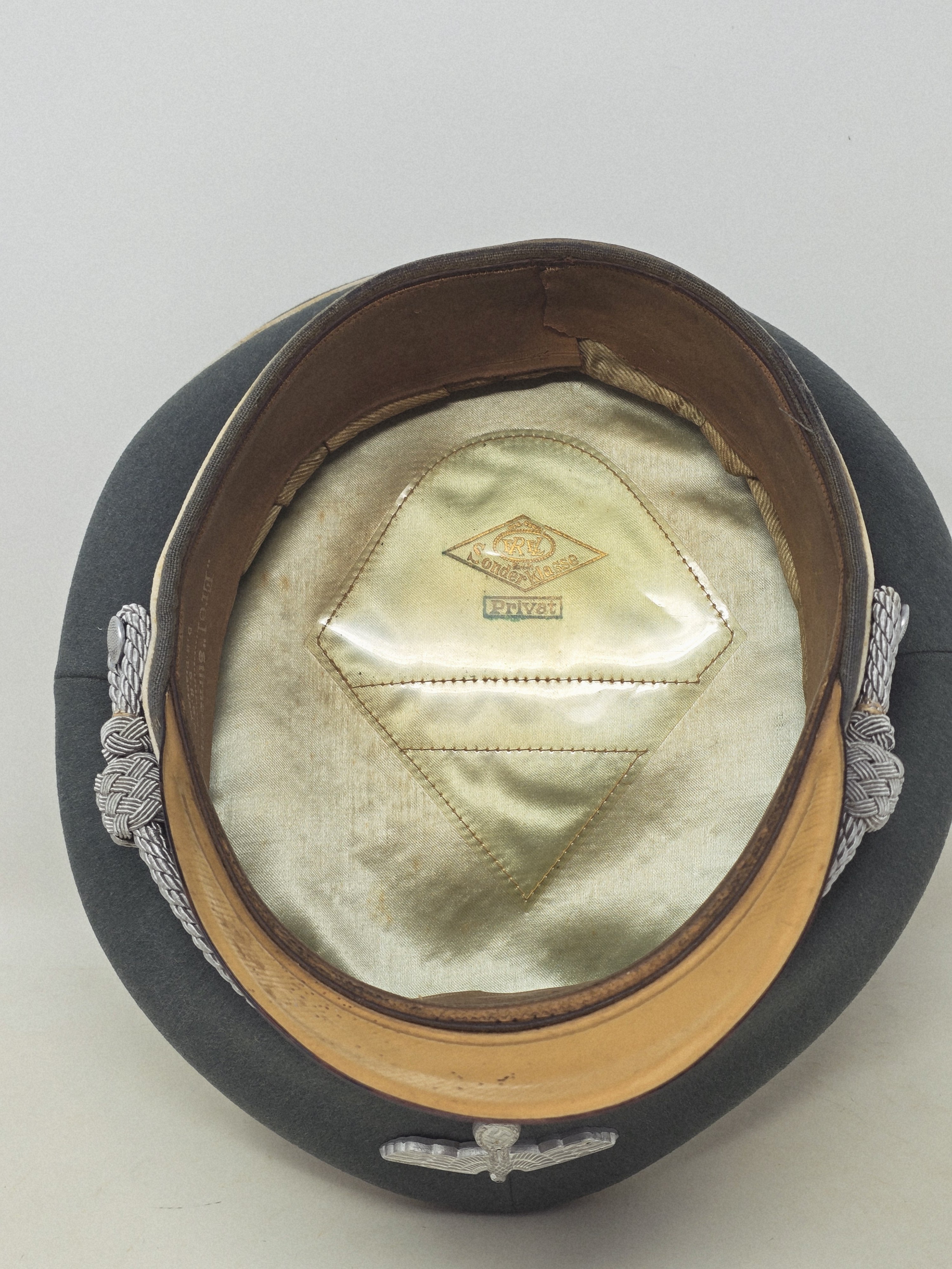 Fine Heer Officer's Visor Cap, 'Erel Privat' — image 10