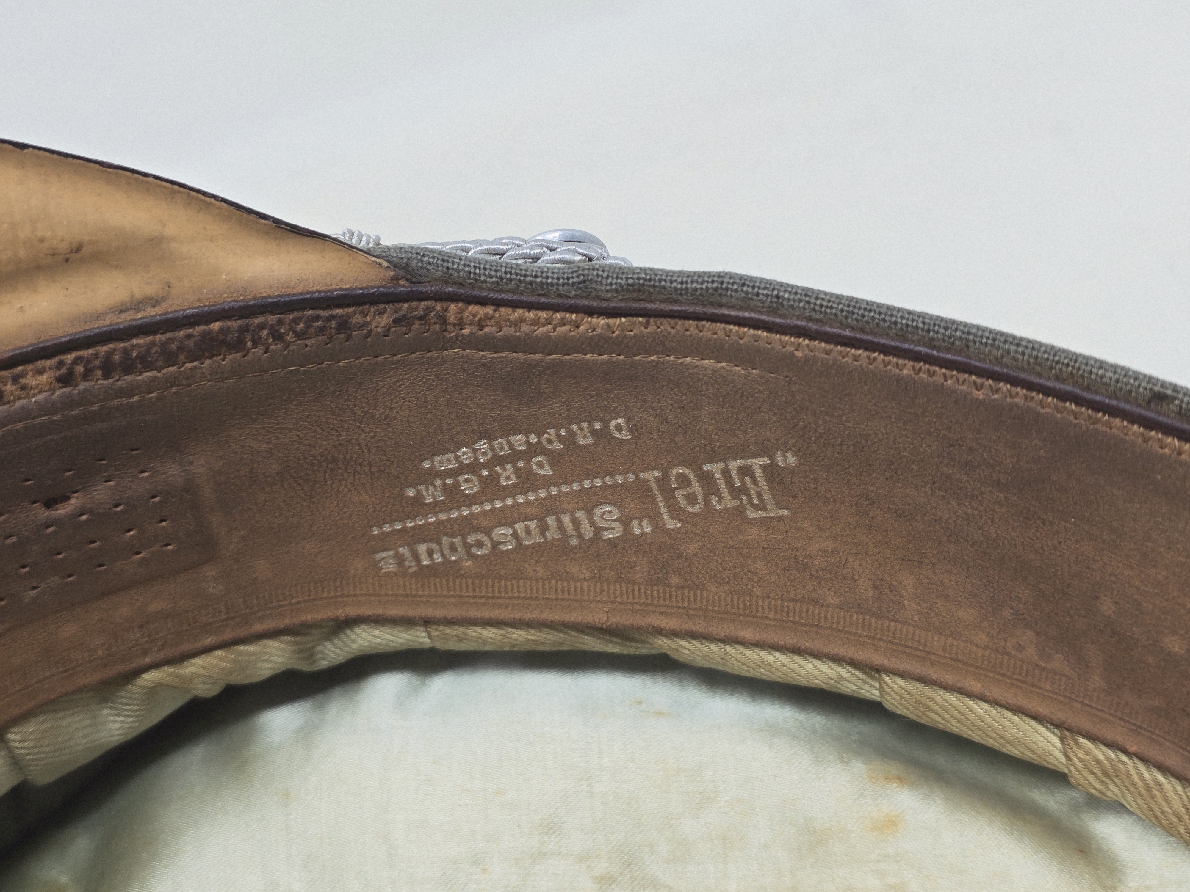 Fine Heer Officer's Visor Cap, 'Erel Privat' — image 11