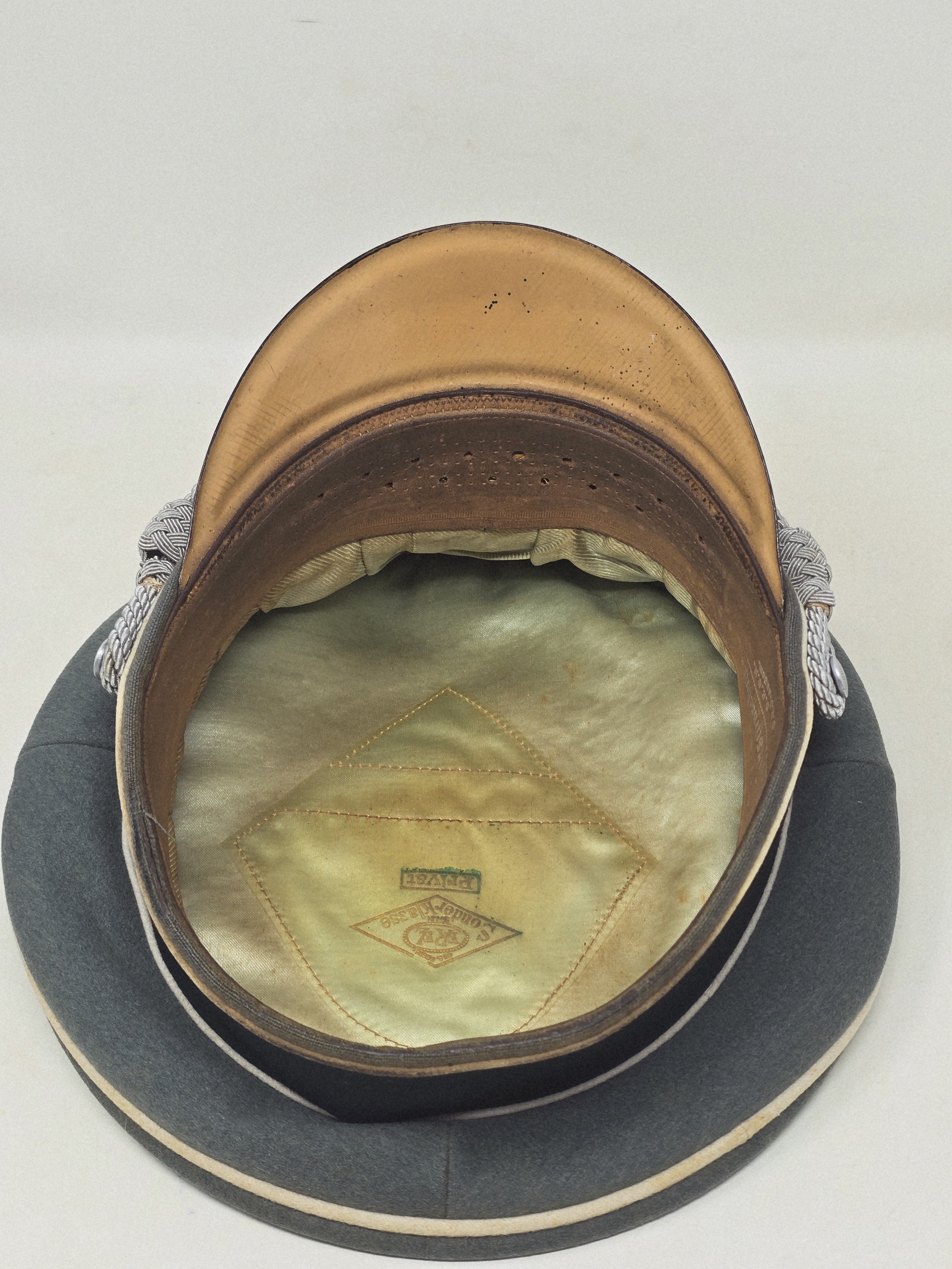 Fine Heer Officer's Visor Cap, 'Erel Privat' — image 9