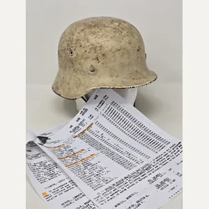 Heer Winter Camo Helmet With Unique History