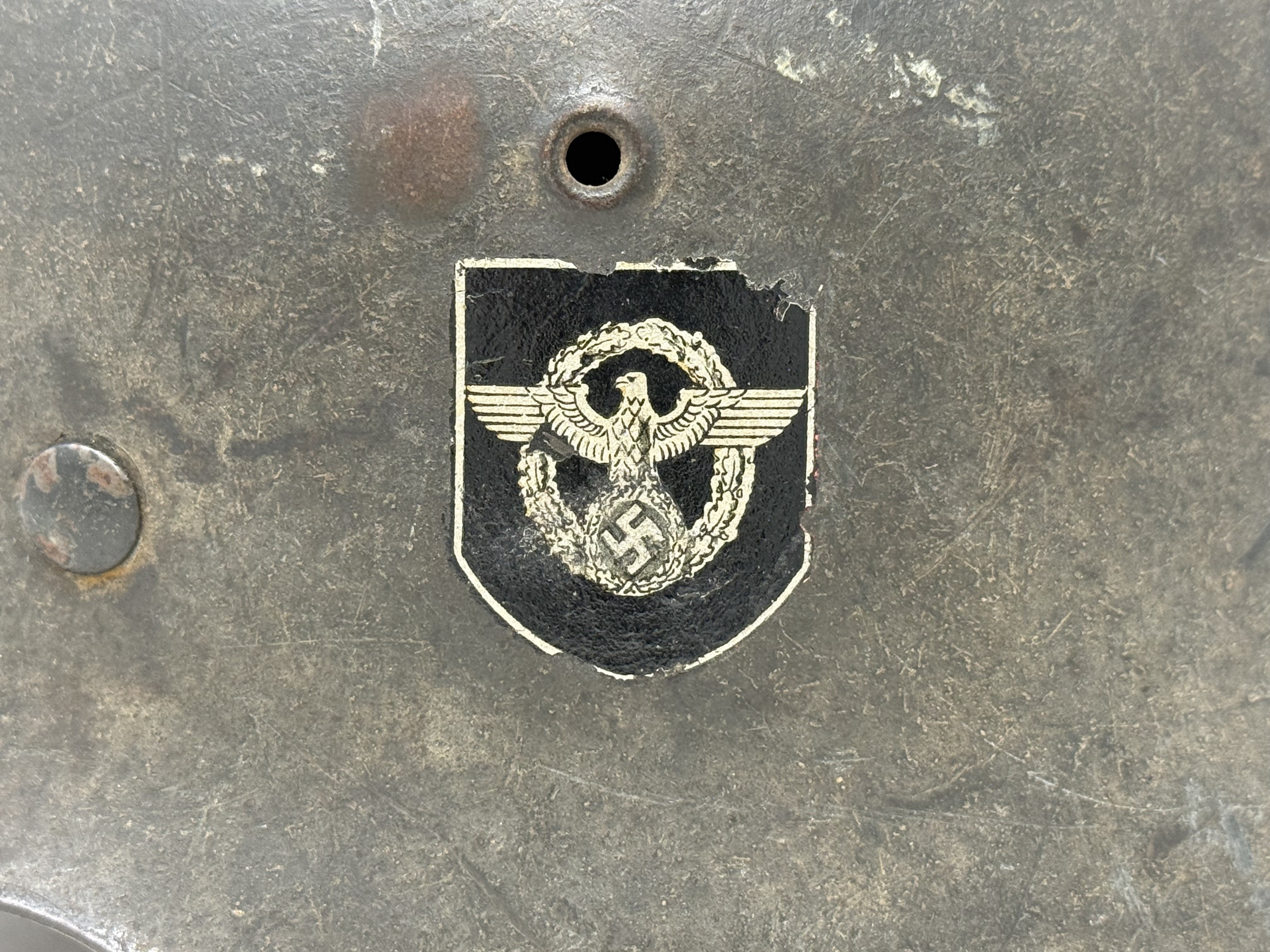 Police Double Decal Camo M42 Helmet — image 12