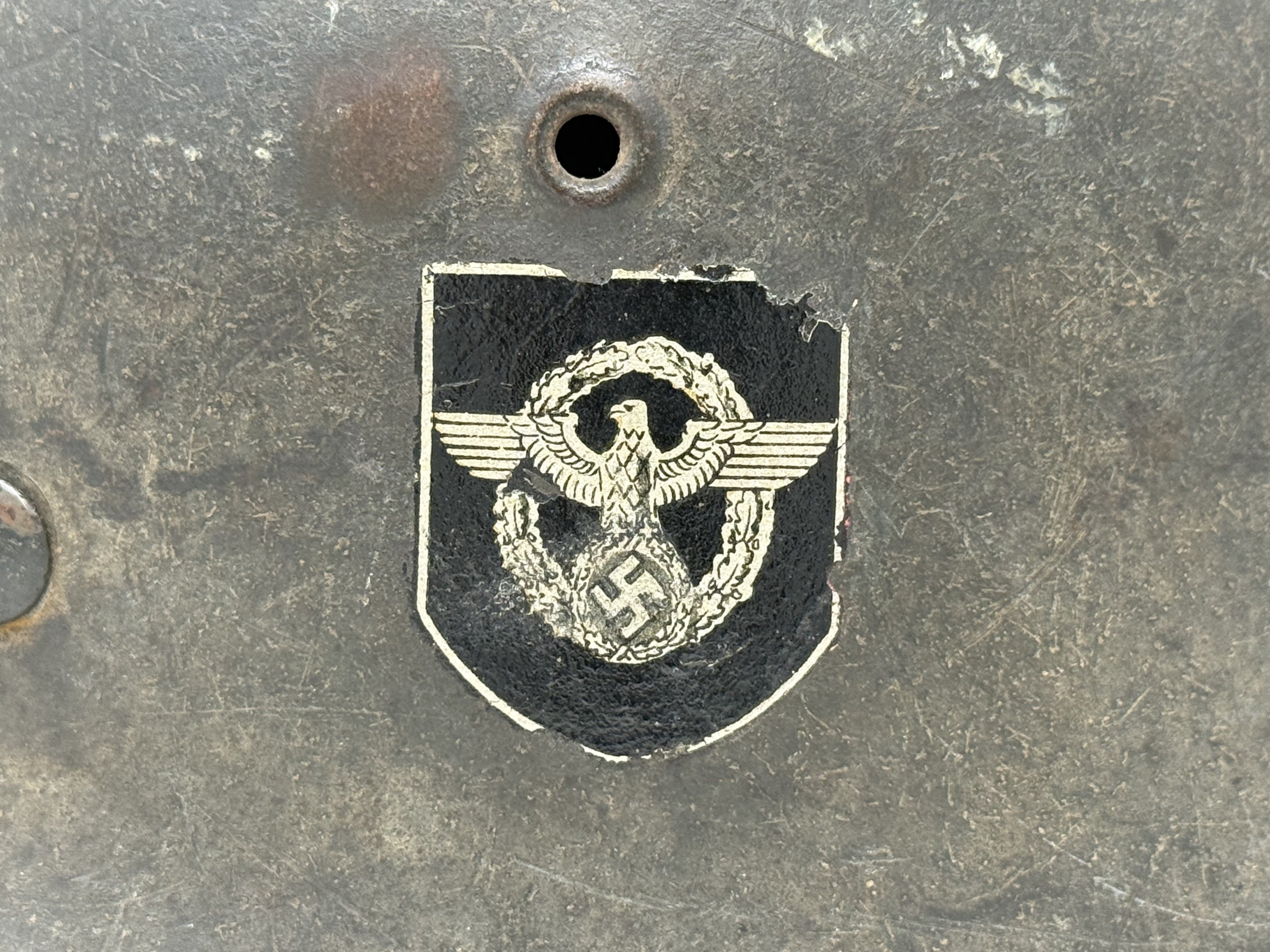 Police Double Decal Camo M42 Helmet — image 13